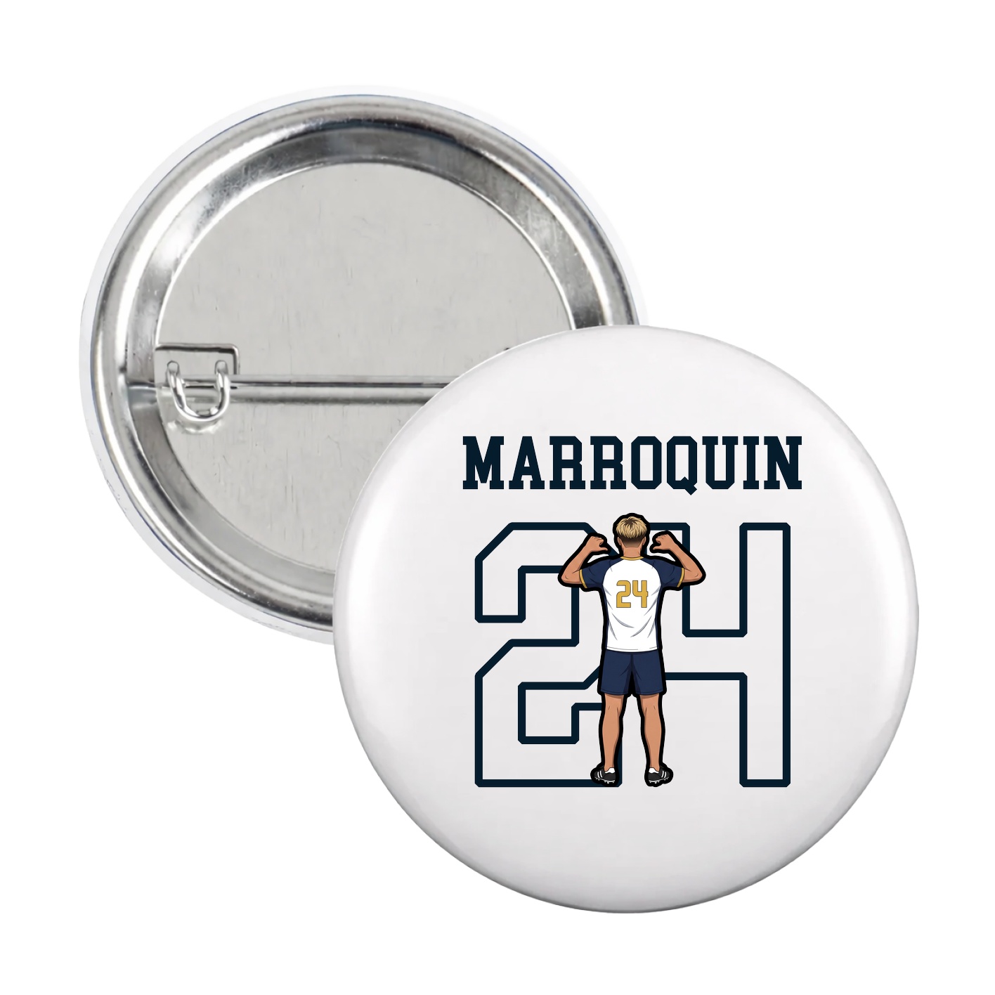 Game Day Button — Shirsey in White