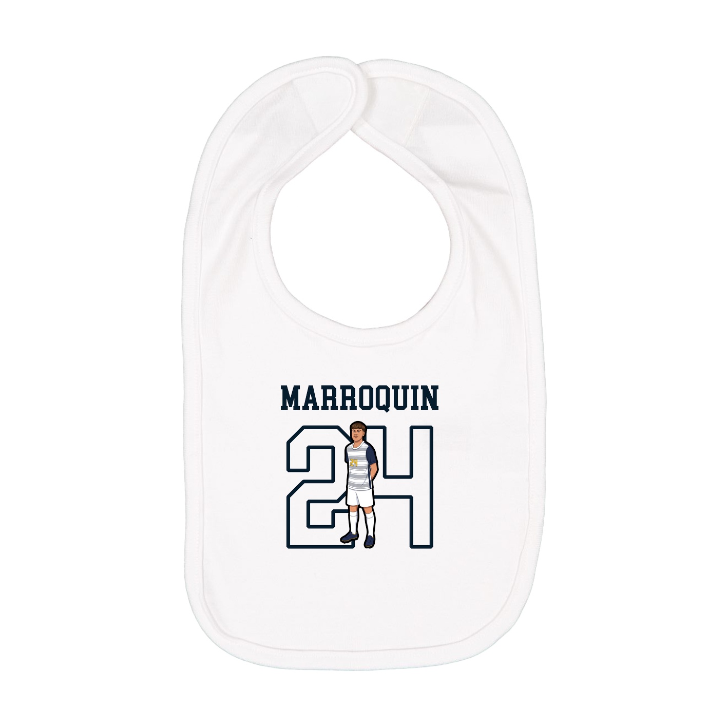 Infant Bib — Shirsey in White