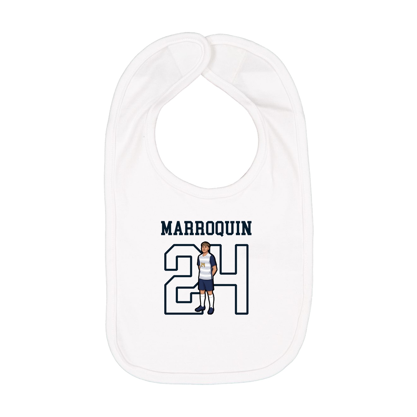 Infant Bib — Shirsey in White
