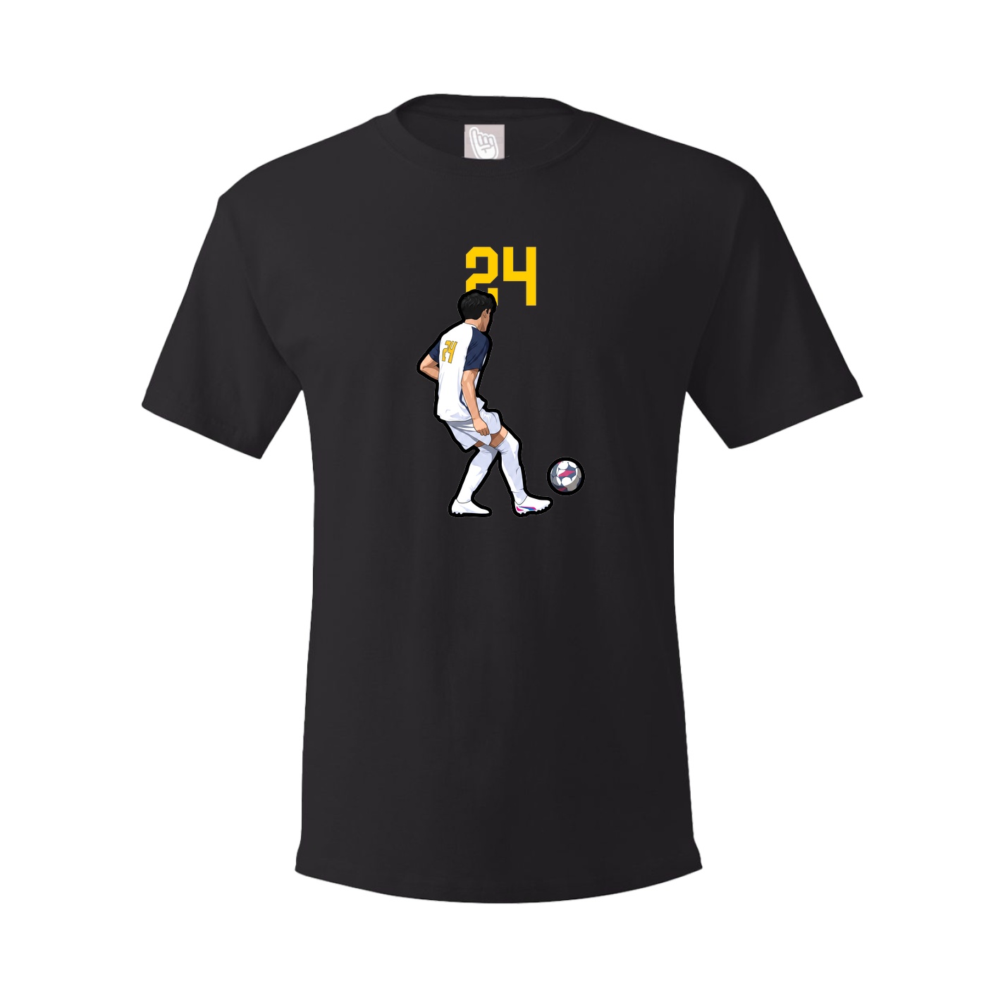 Youth Tee — Number Top in Black