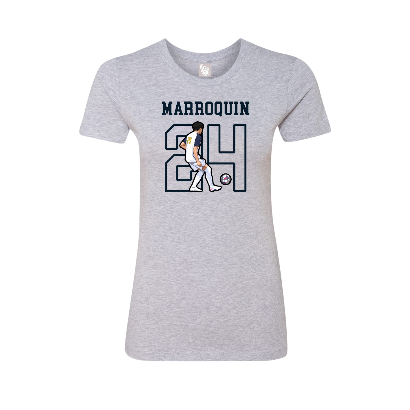 Fitted Women's Tee — Shirsey in Grey