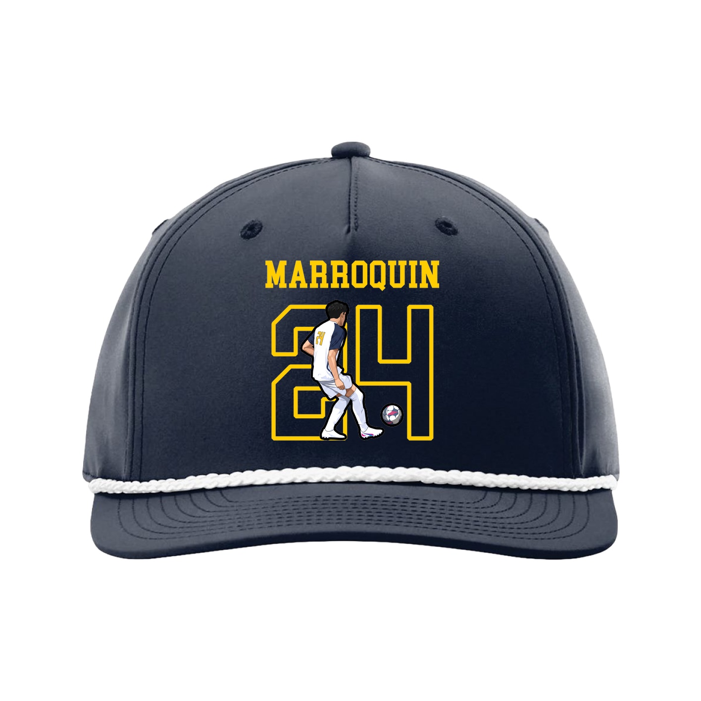 Five-Panel Classic Rope Cap — Shirsey in Navy