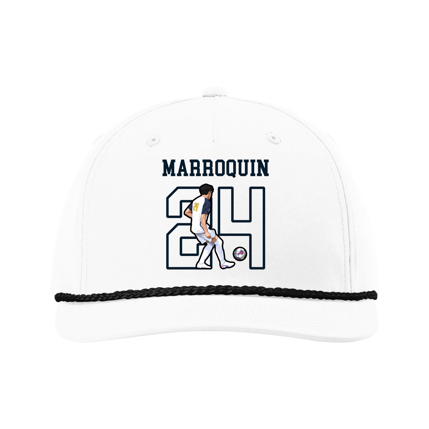 Five-Panel Classic Rope Cap — Shirsey in White