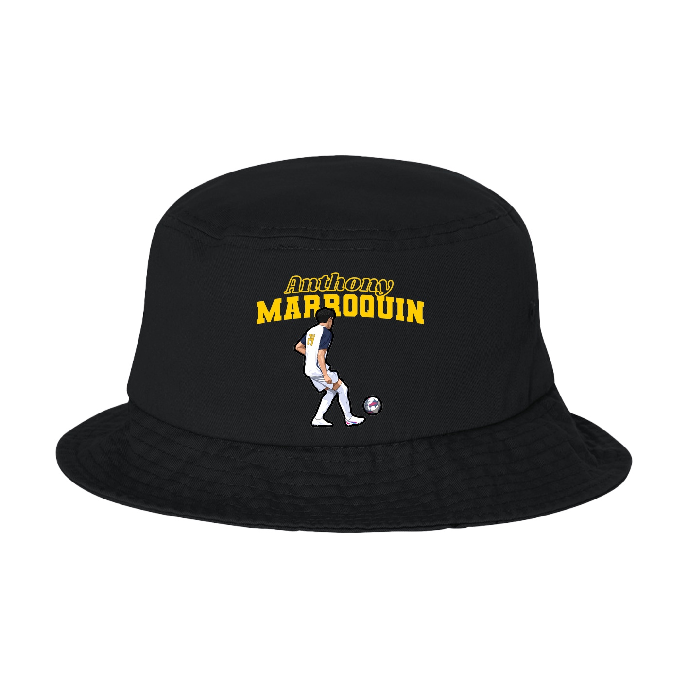 Bucket Cap — Name Arch in Black