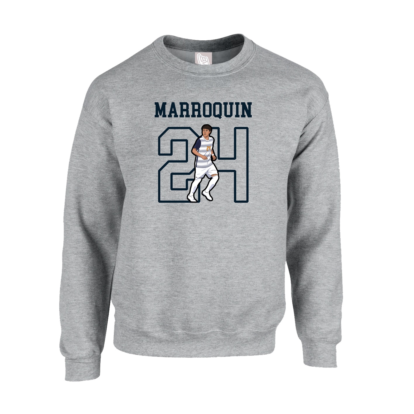 Fleece Crew — Shirsey in Grey