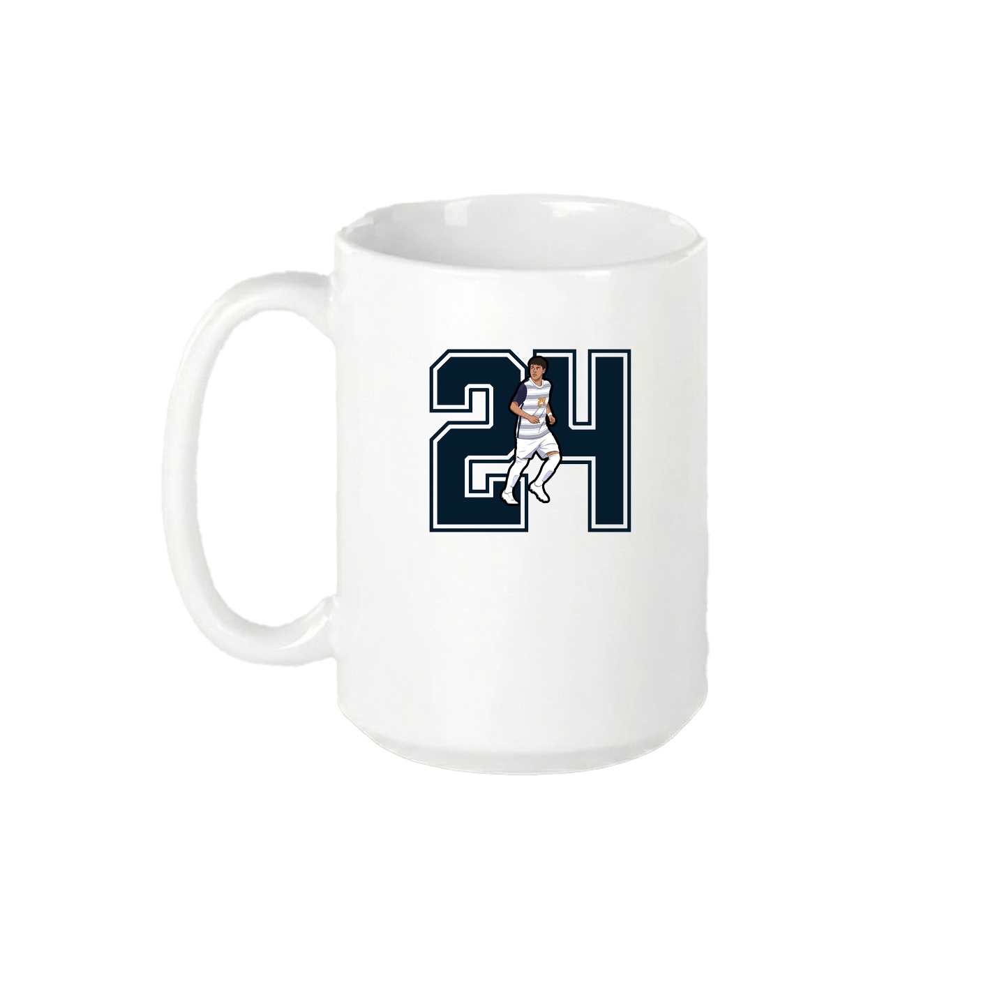 15oz Coffee Mug — Number in White