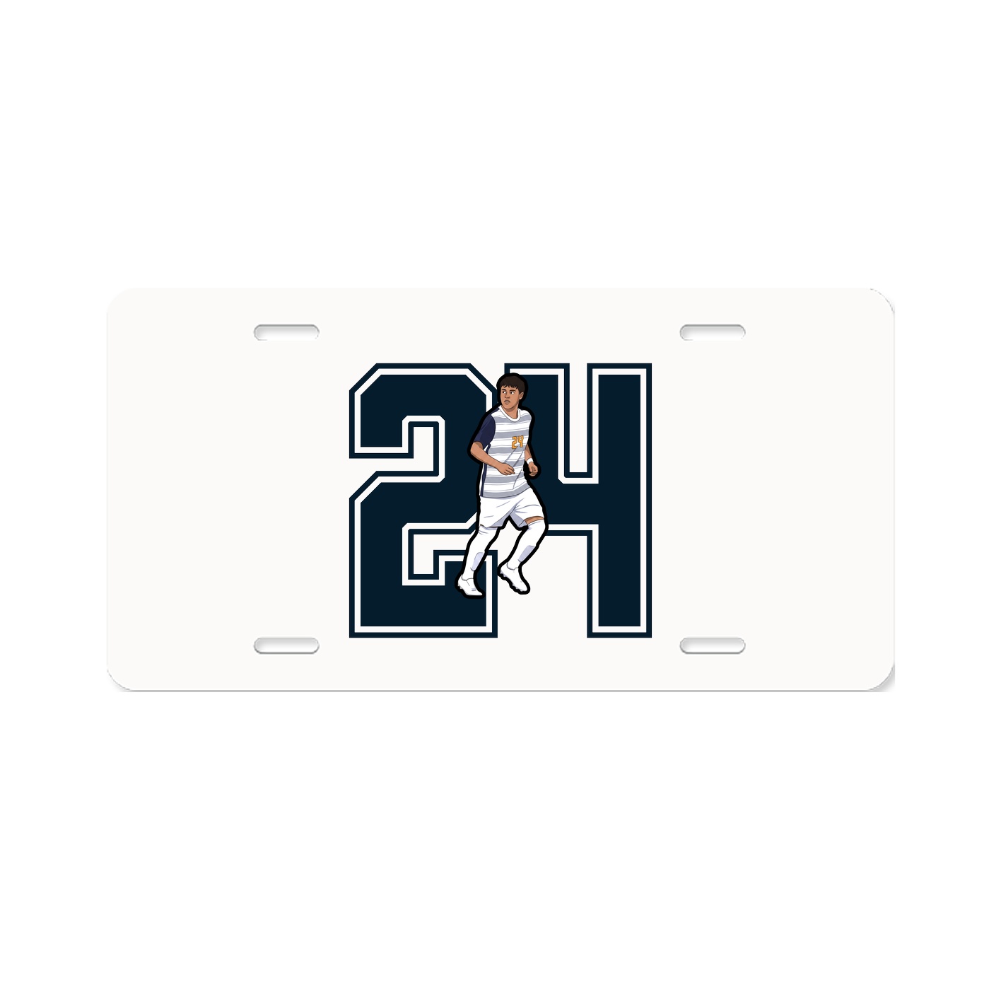 License Plate — Number in Classic