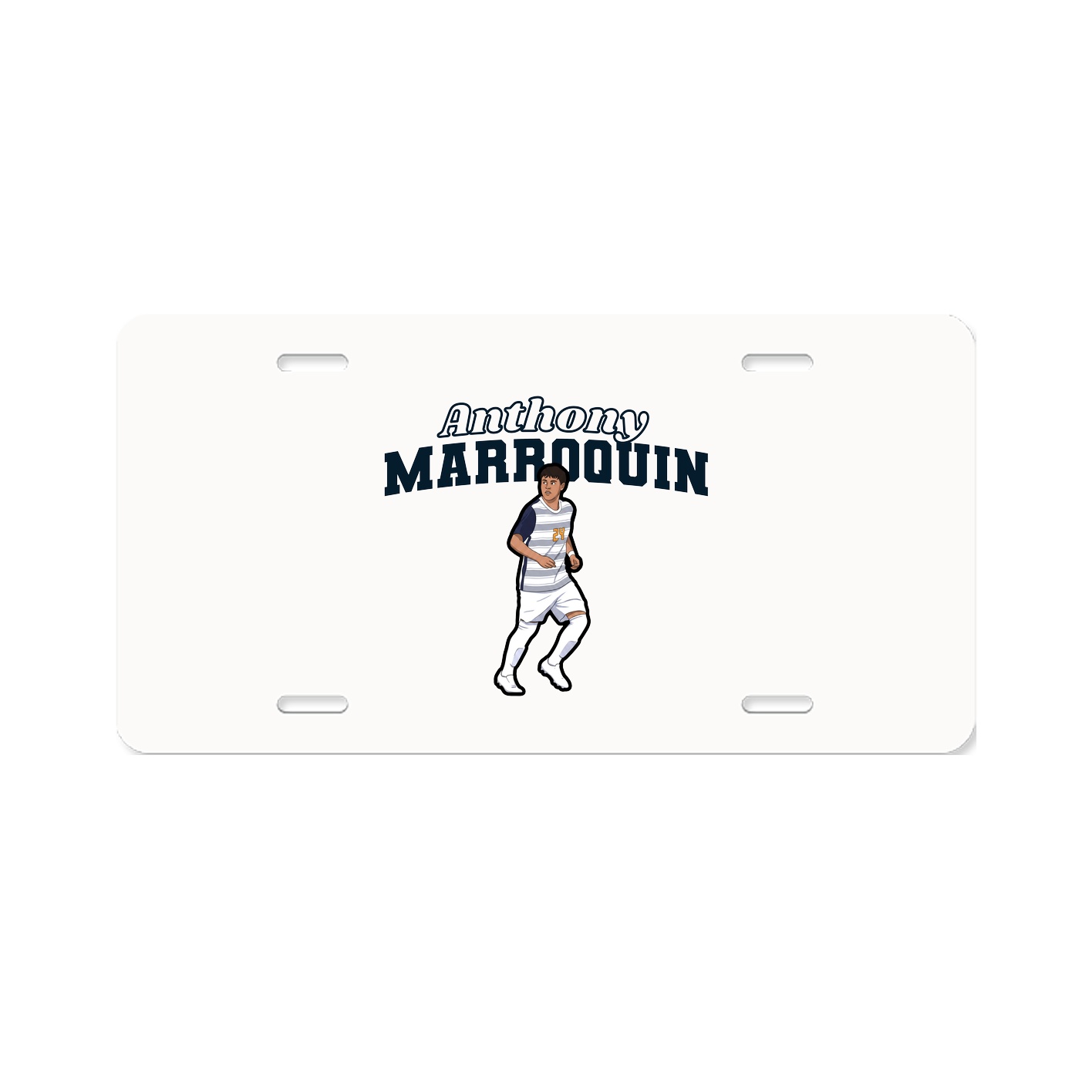License Plate — Name Arch in Classic