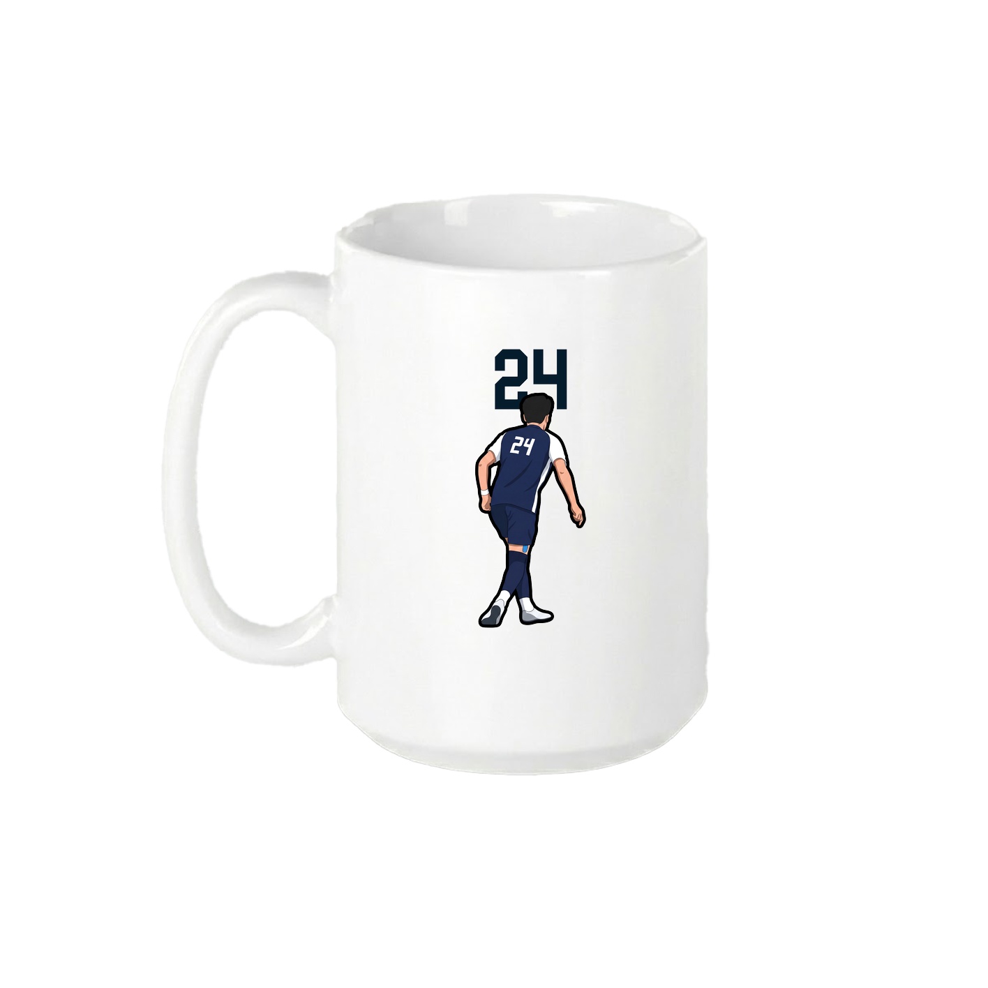 15oz Coffee Mug — Number Top in White