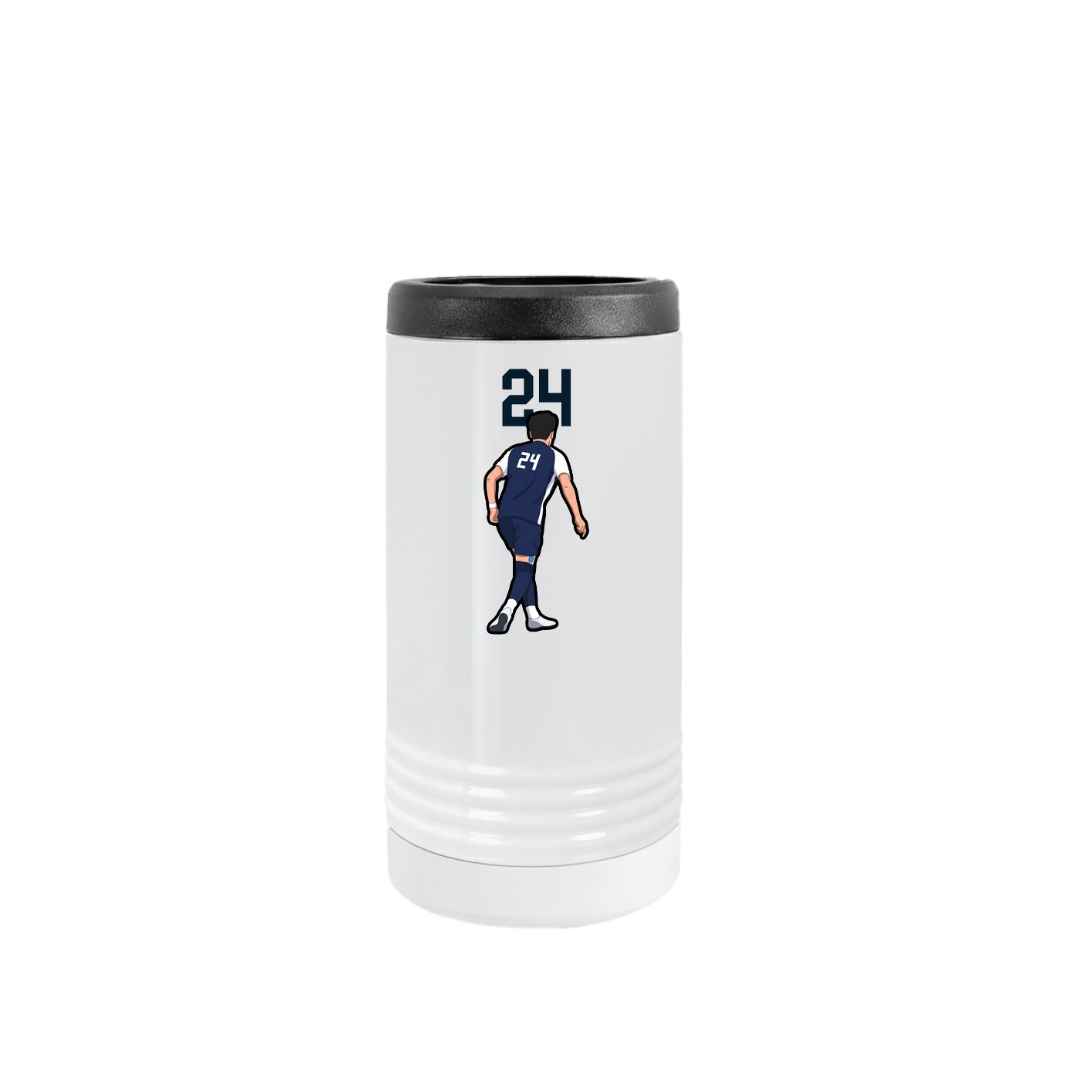 Slim Beverage Holder — Number Top in White
