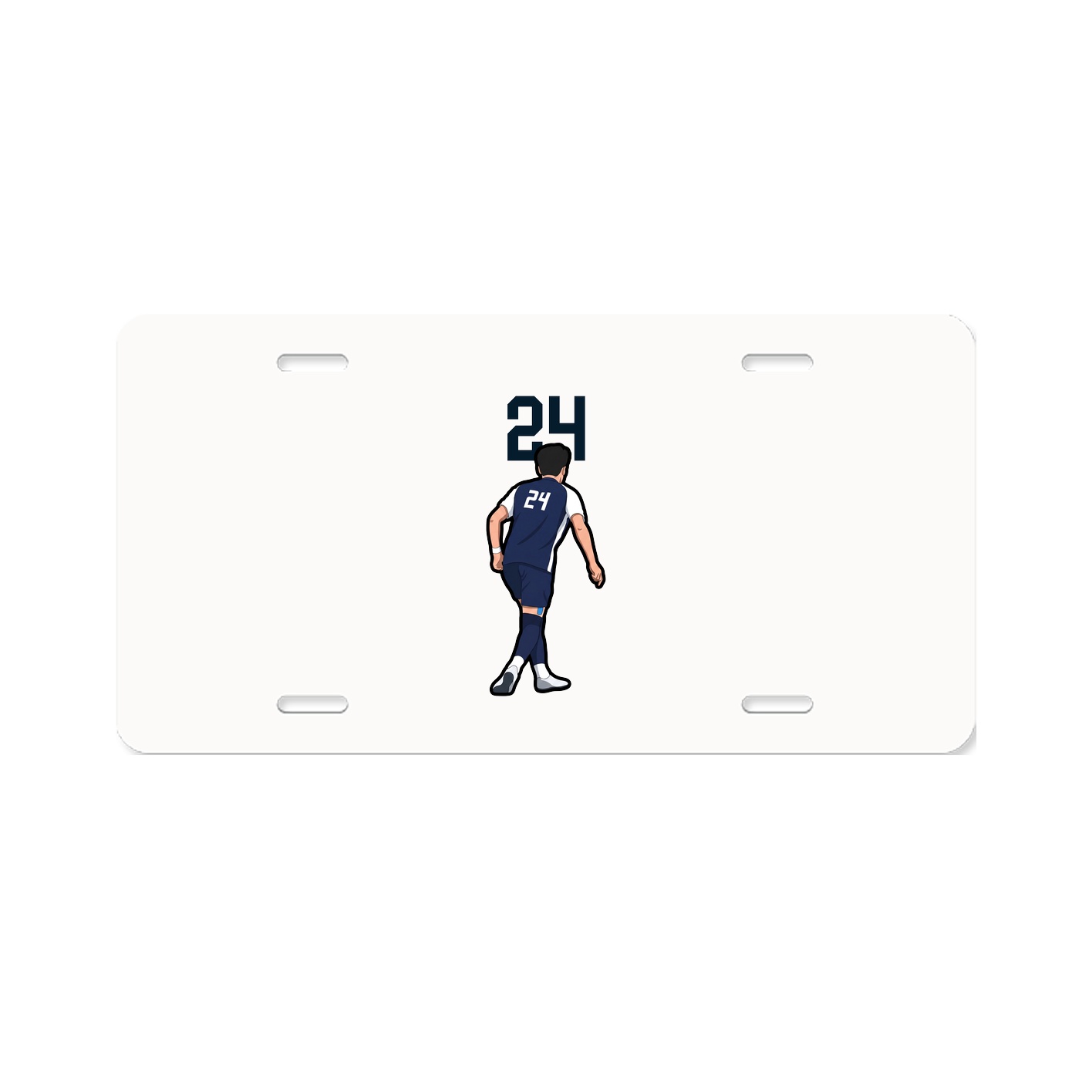 License Plate — Number Top in Classic
