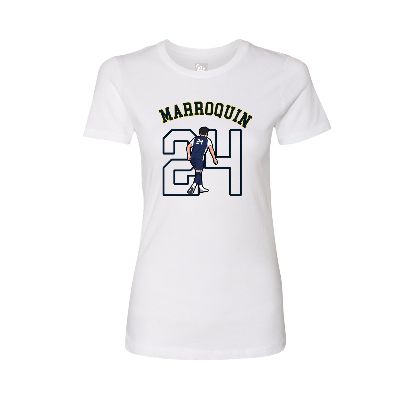 Fitted Women's Tee — Shirsey Arch in White