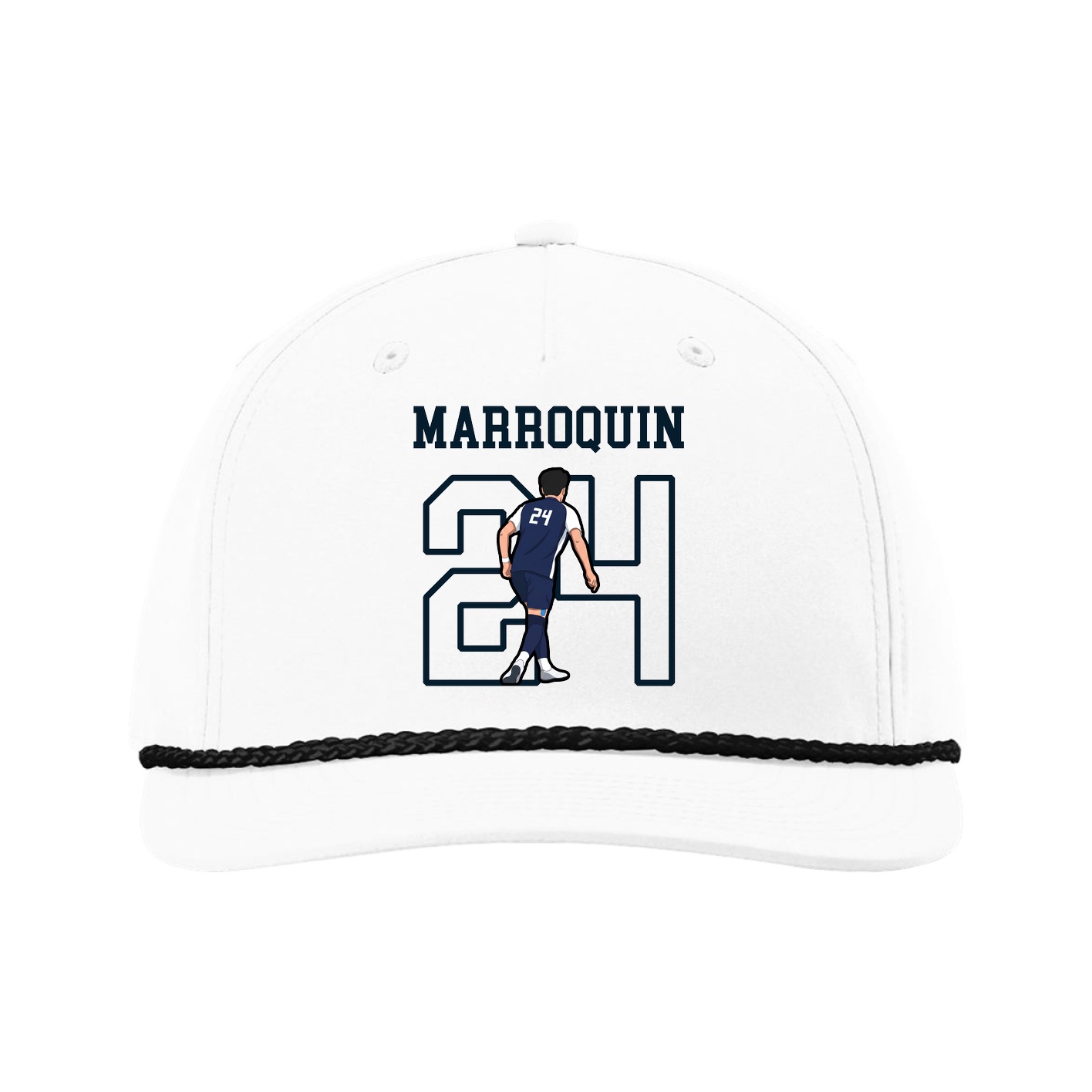 Five-Panel Classic Rope Cap — Shirsey in White