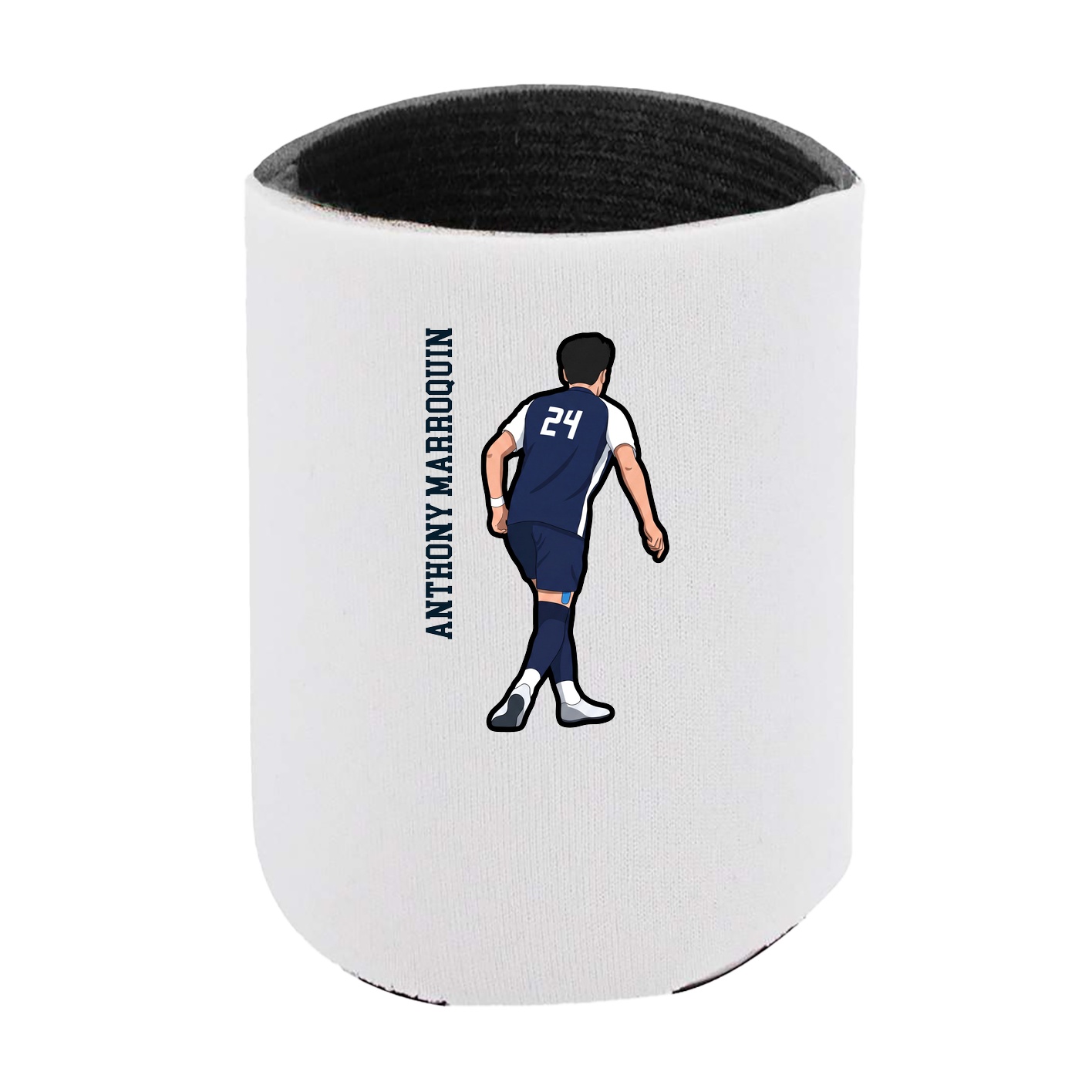 Can Holder — Name Vertical in White