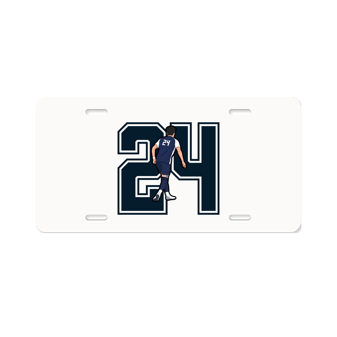 License Plate — Number in Classic