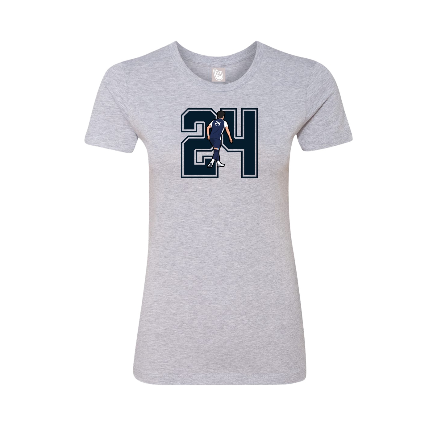 Womens Tee — Number in Grey