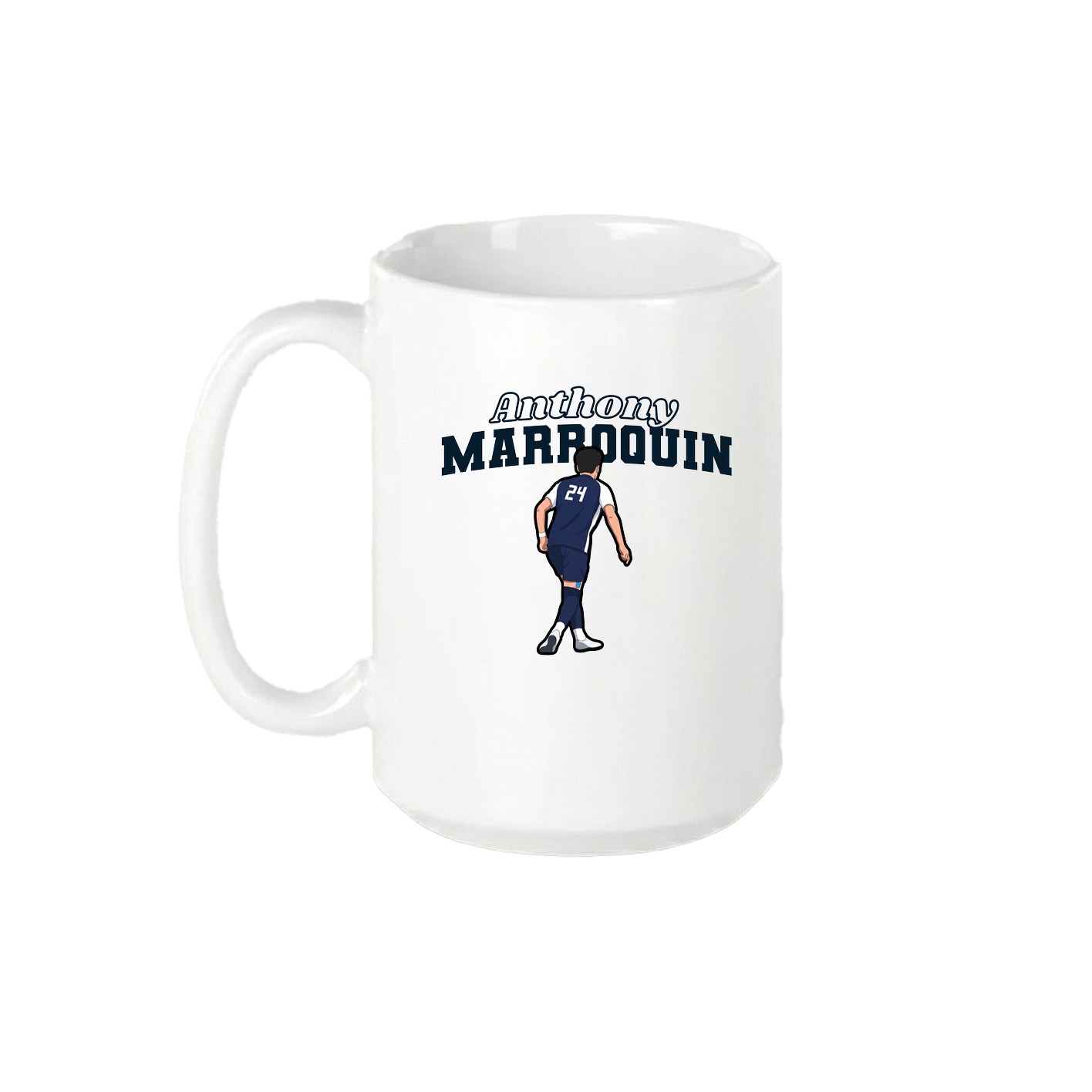 15oz Coffee Mug — Name Arch in White