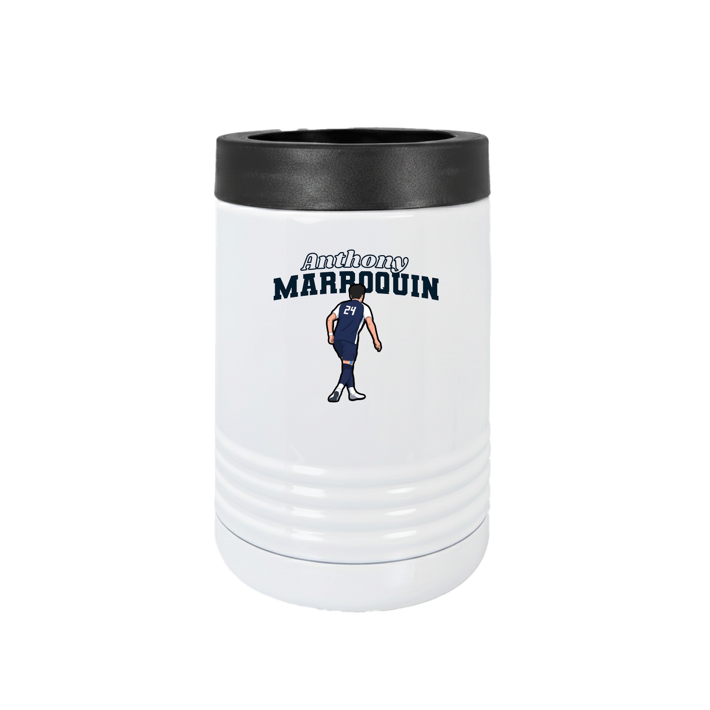 Beverage Holder — Name Arch in White
