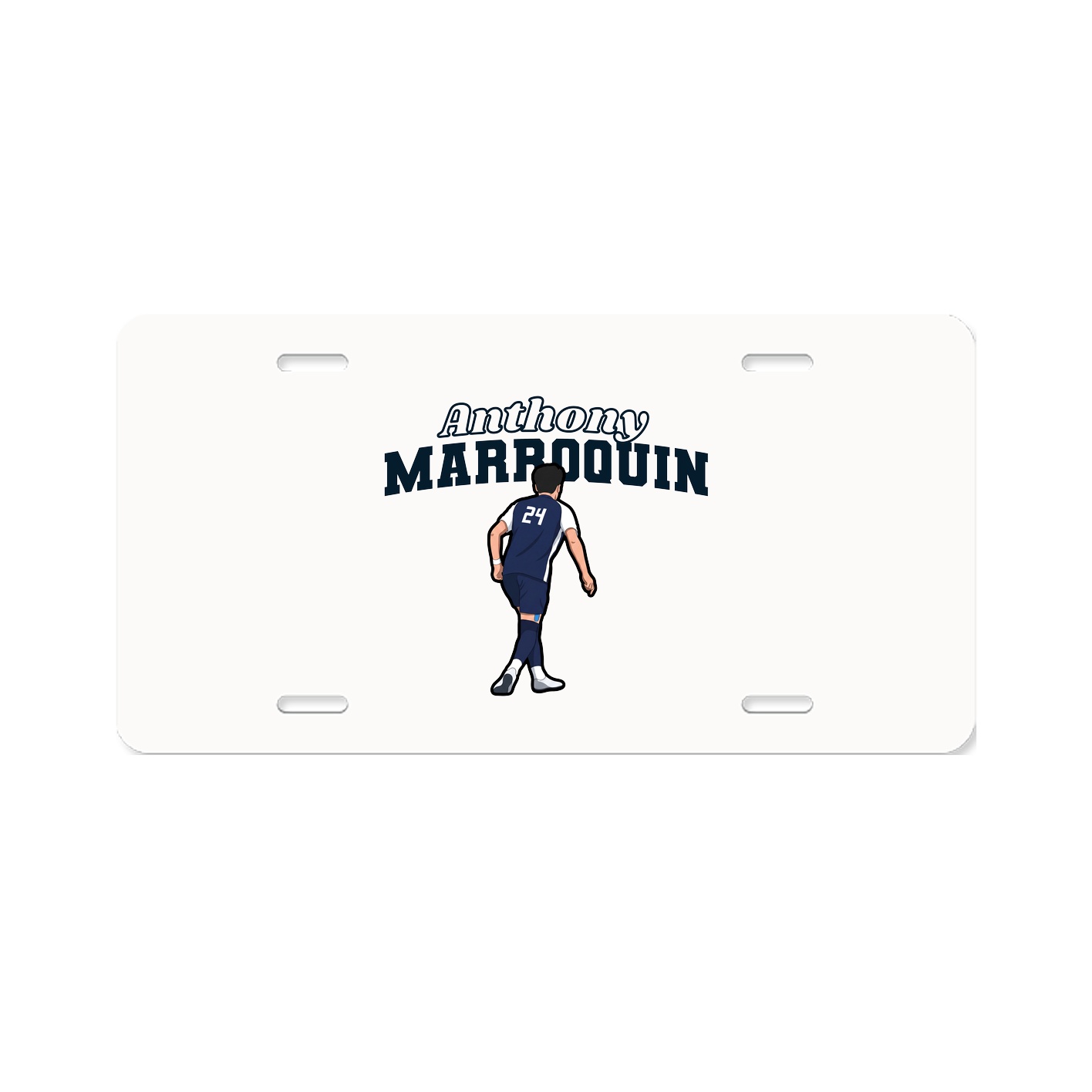 License Plate — Name Arch in Classic