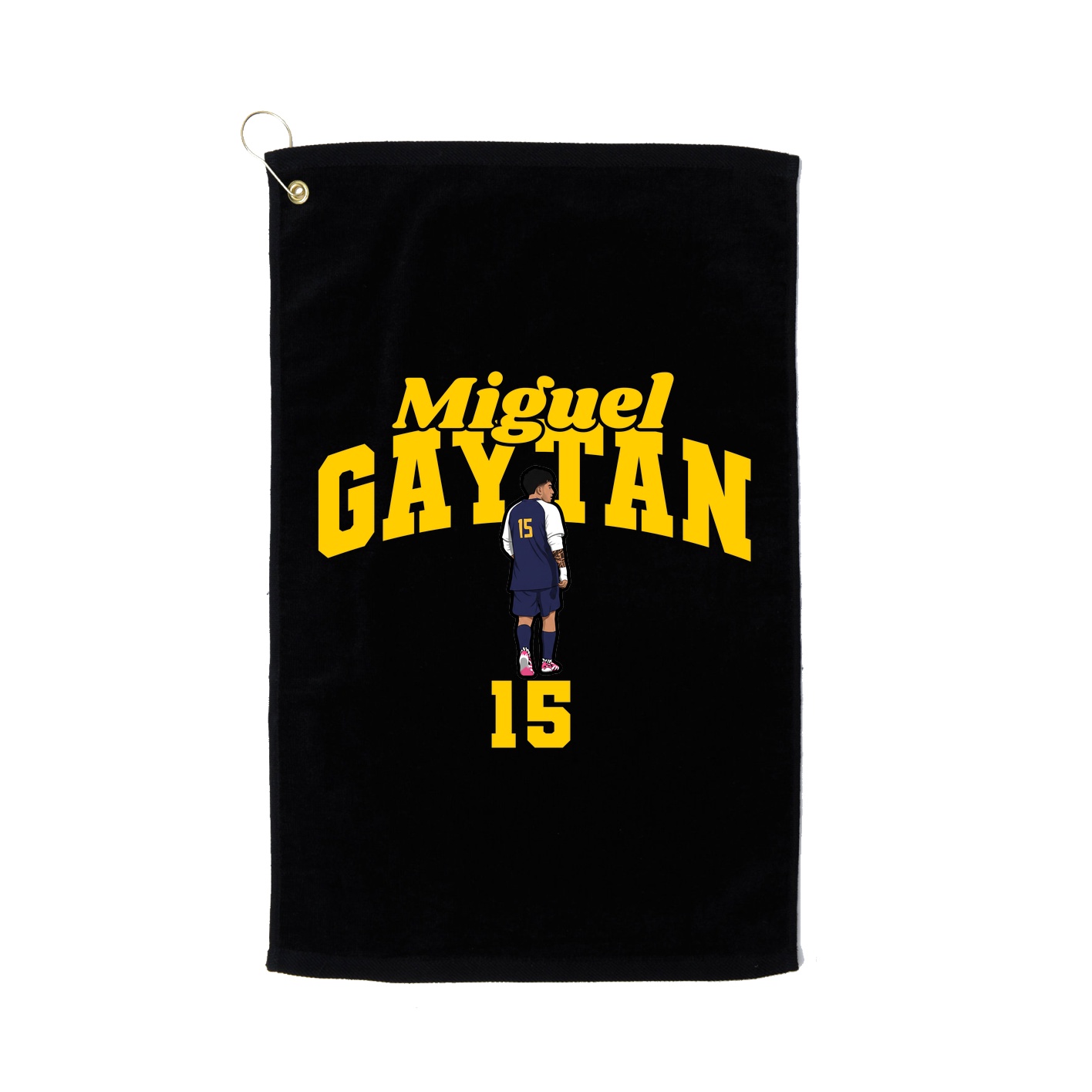 Golf Towel — Signature Arch in Black
