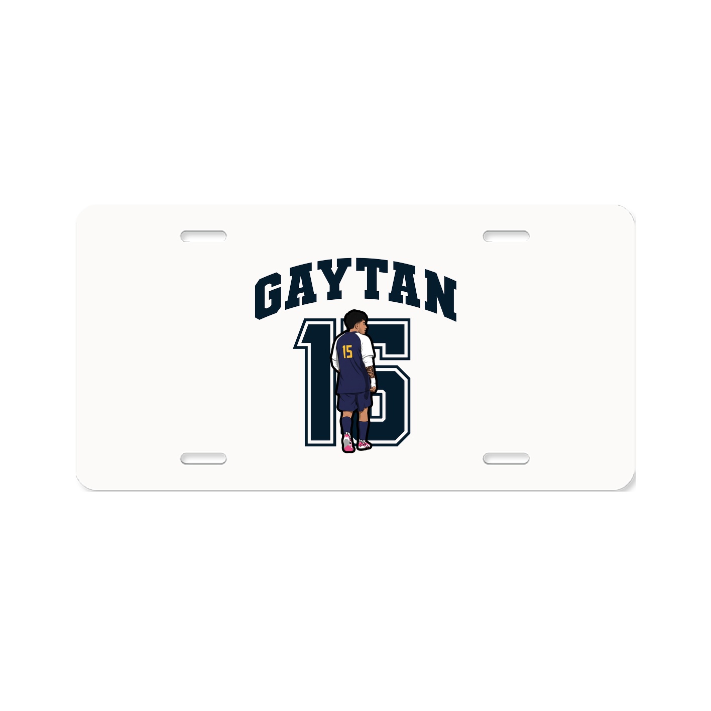 License Plate — Number in Classic