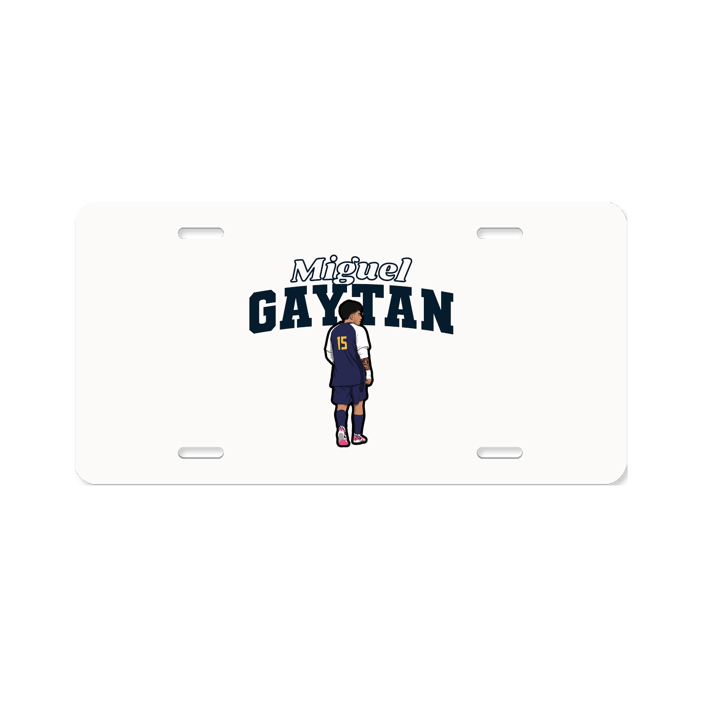 License Plate — Name Arch in Classic