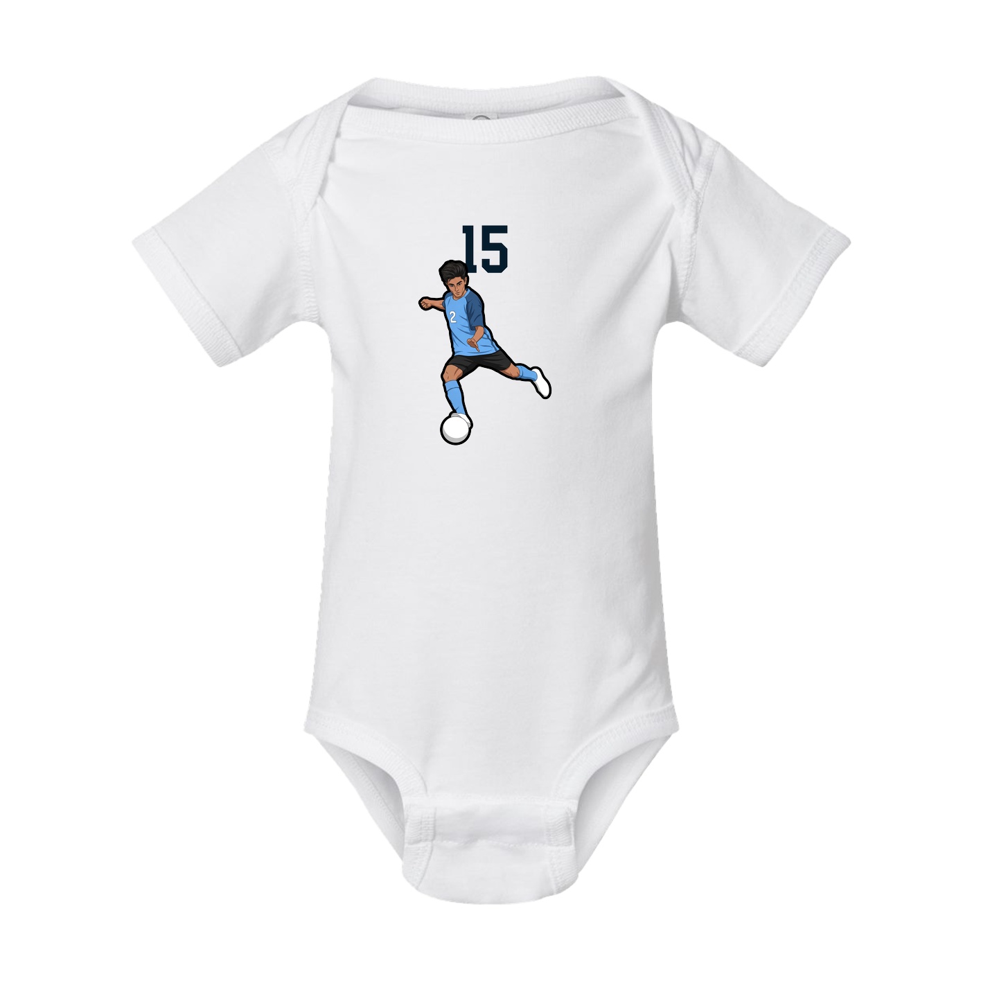 Baby Onesie — Number Top in White