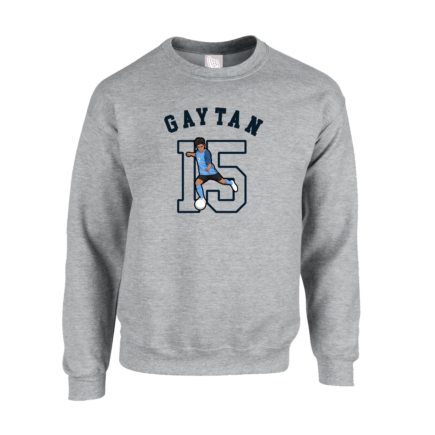Fleece Crew — Shirsey Arch in Grey