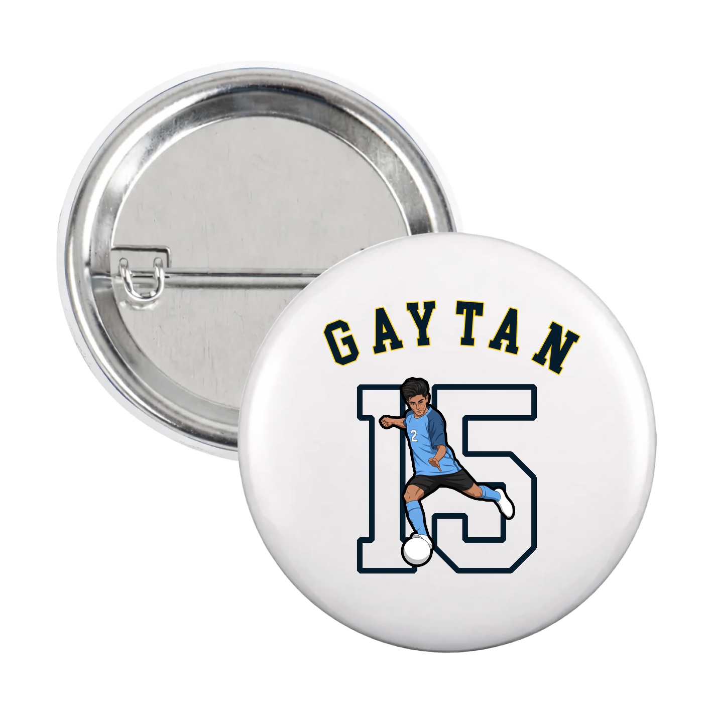 Game Day Button — Shirsey Arch in White