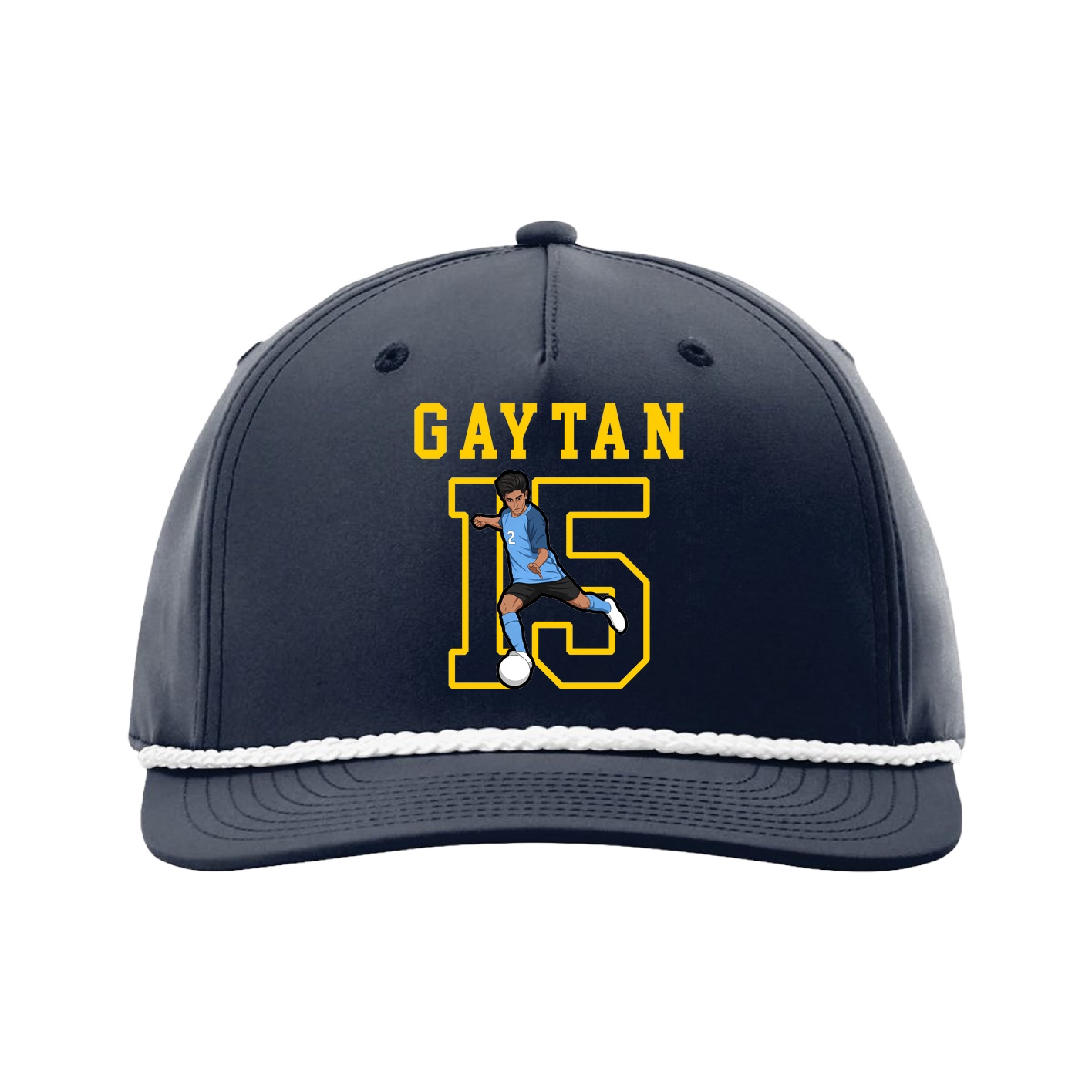 Five-Panel Classic Rope Cap — Shirsey in Navy