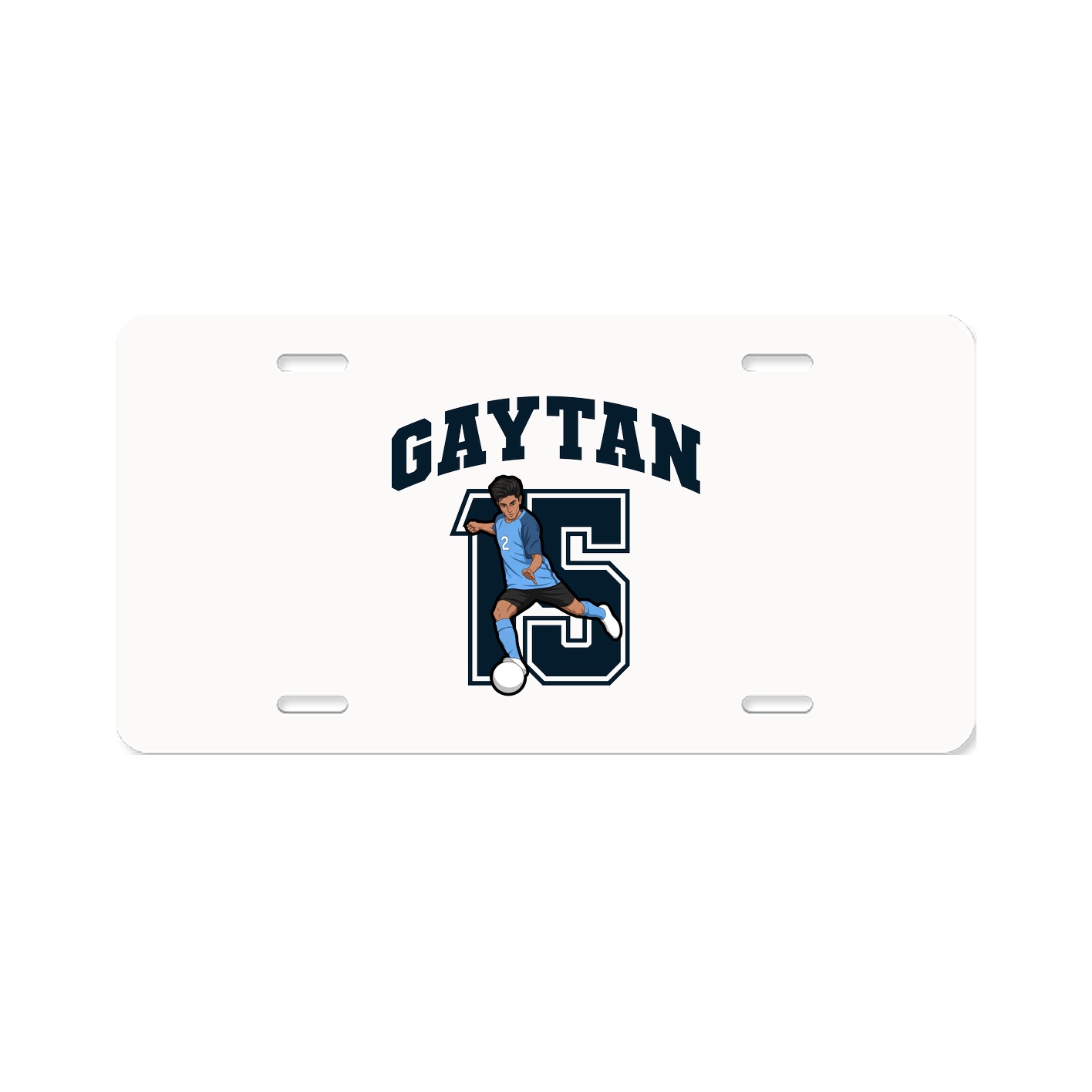 License Plate — Number in Classic