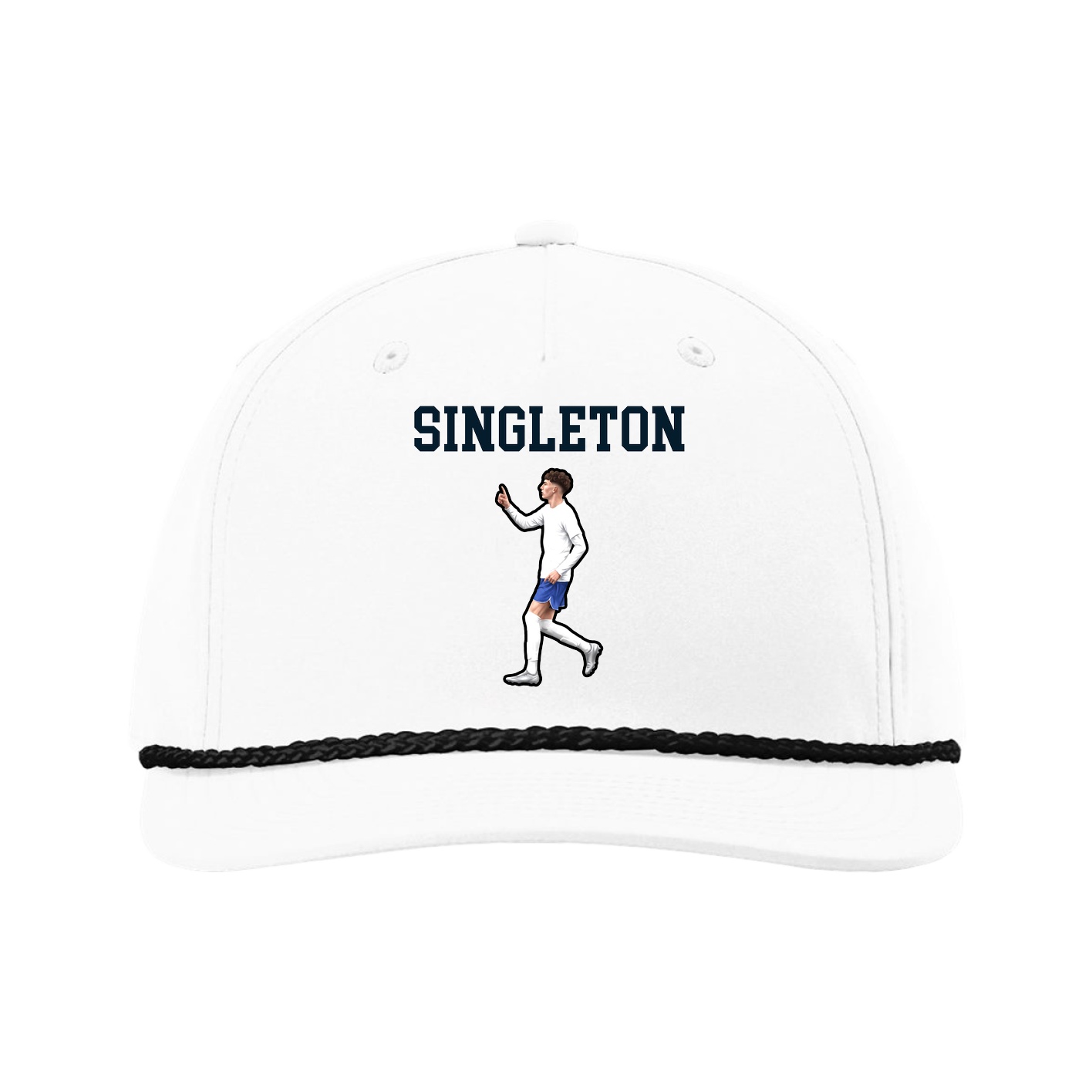 Five-Panel Classic Rope Cap — Shirsey in White