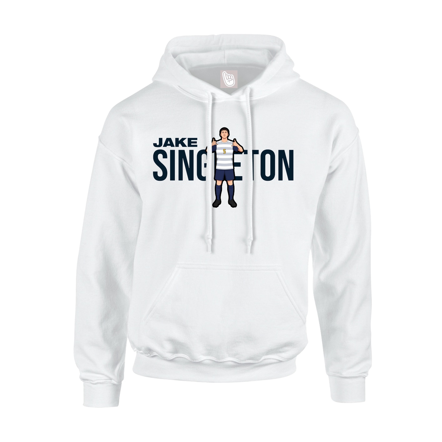 Youth Hoodie — Player Name in White