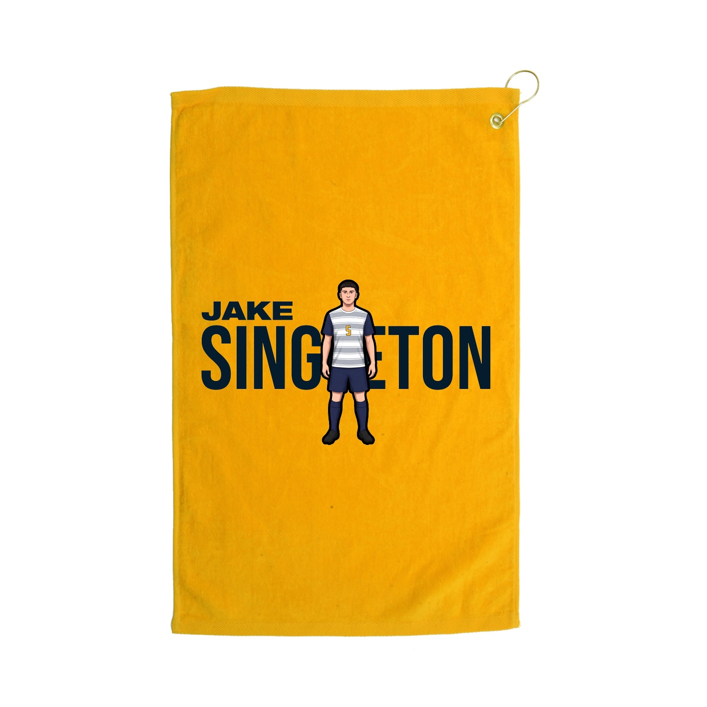 Golf Towel — Player Name in Gold