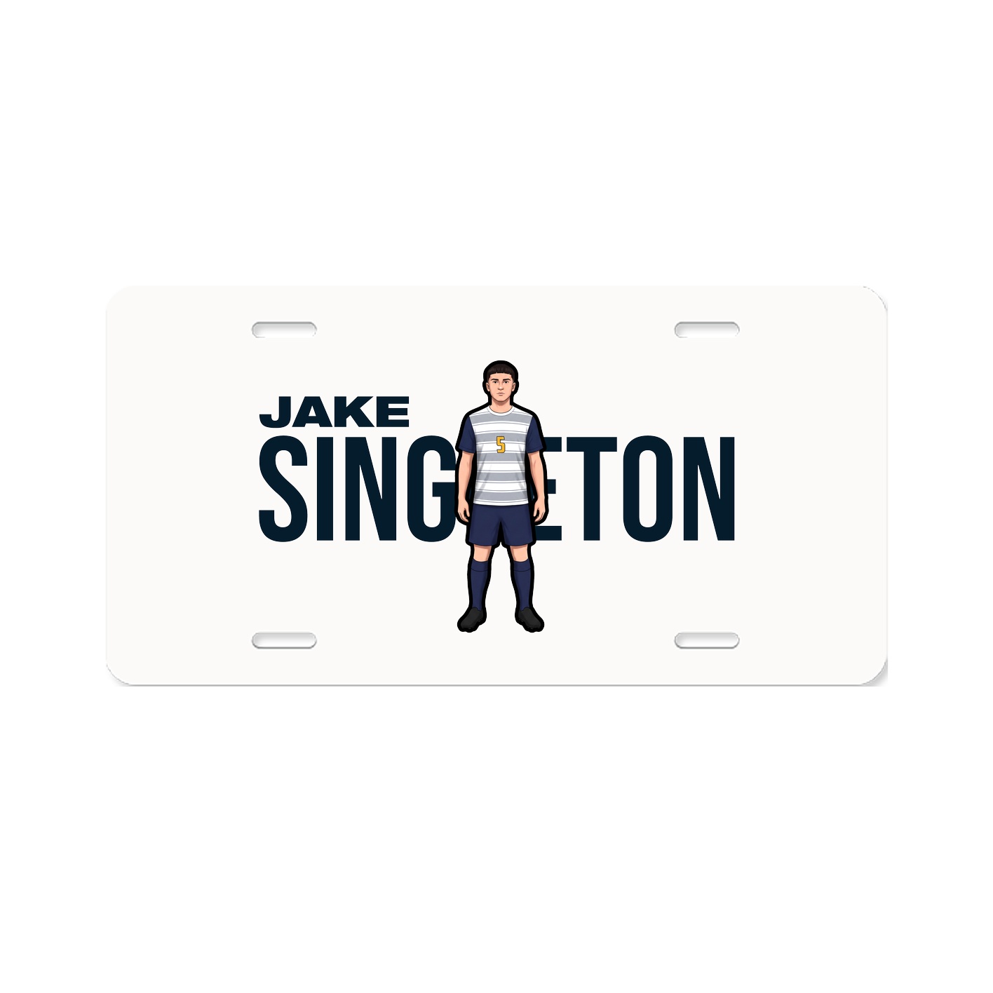 License Plate — Player Name in Classic