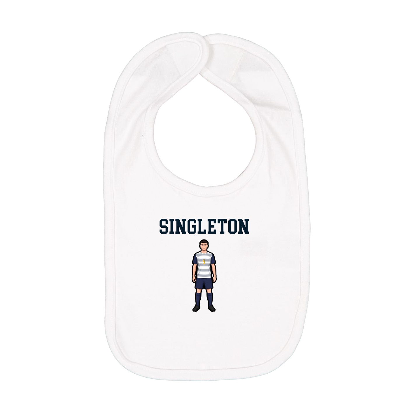 Infant Bib — Shirsey in White