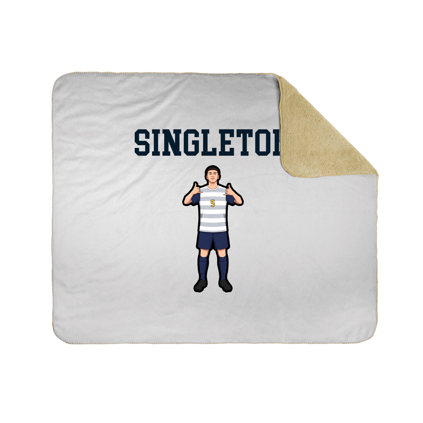Throw Blanket — Shirsey in White
