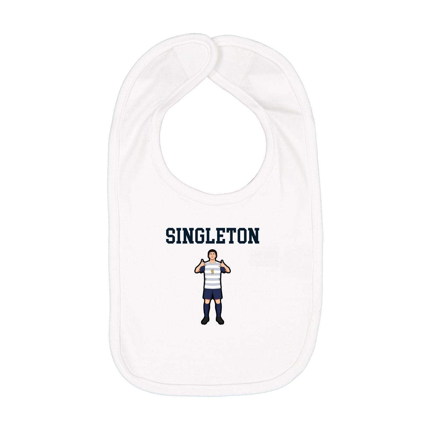 Infant Bib — Shirsey in White