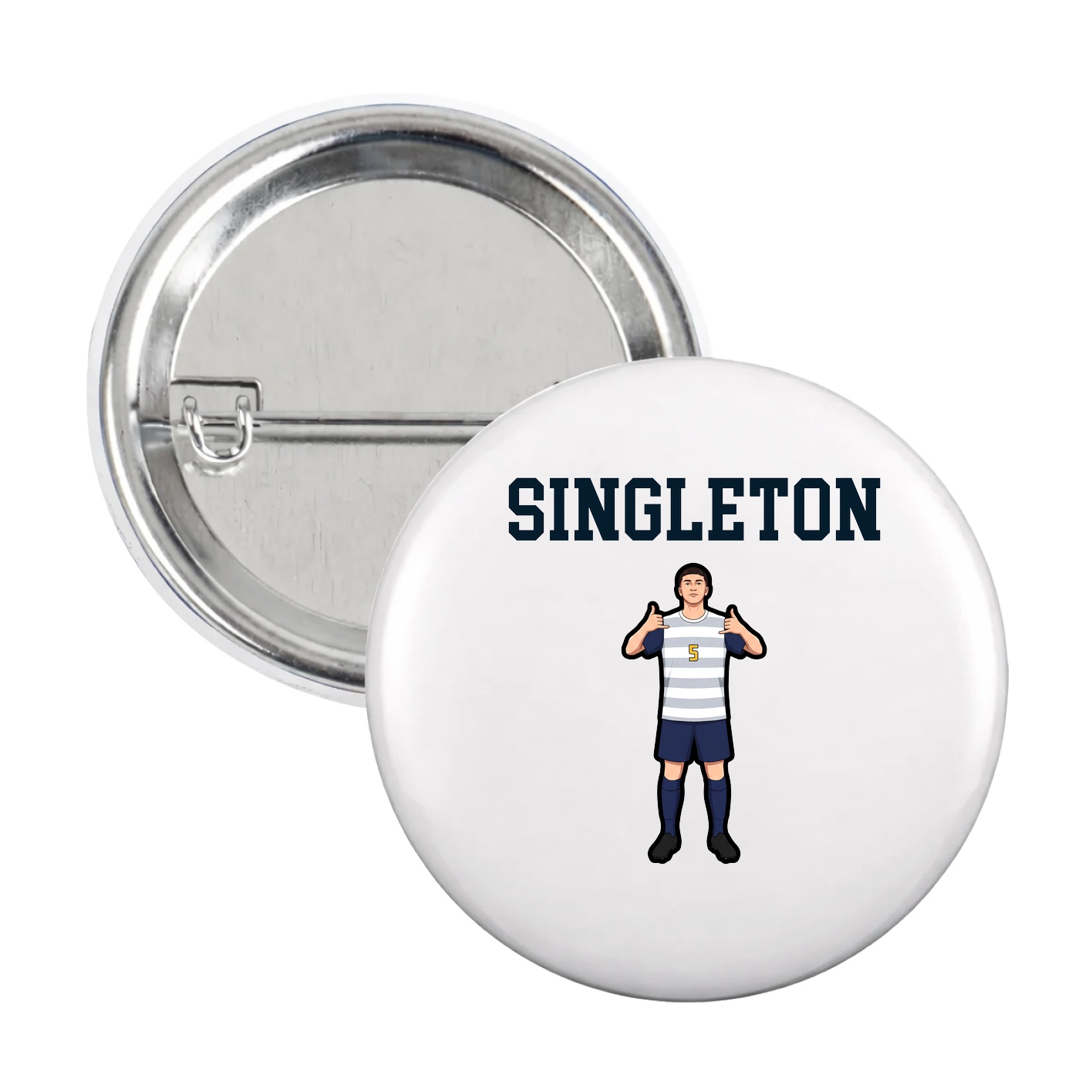 Game Day Button — Shirsey in White