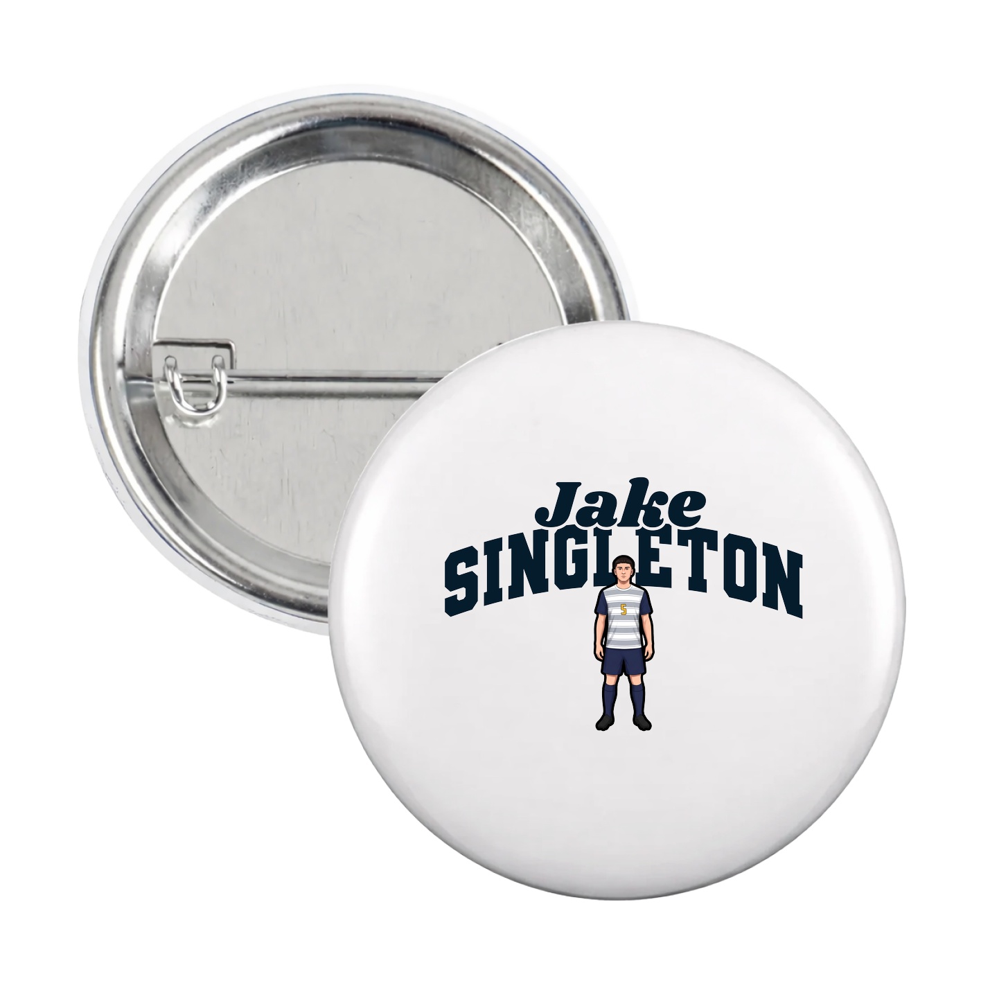Game Day Button — Signature Arch in White