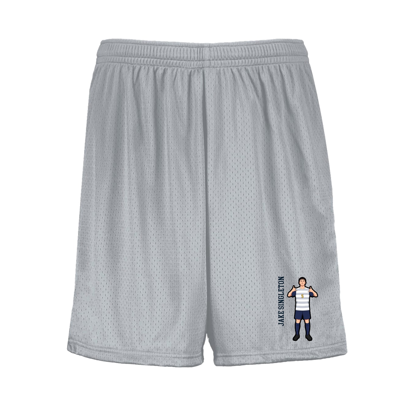 Shorts — Name Vertical in Silver