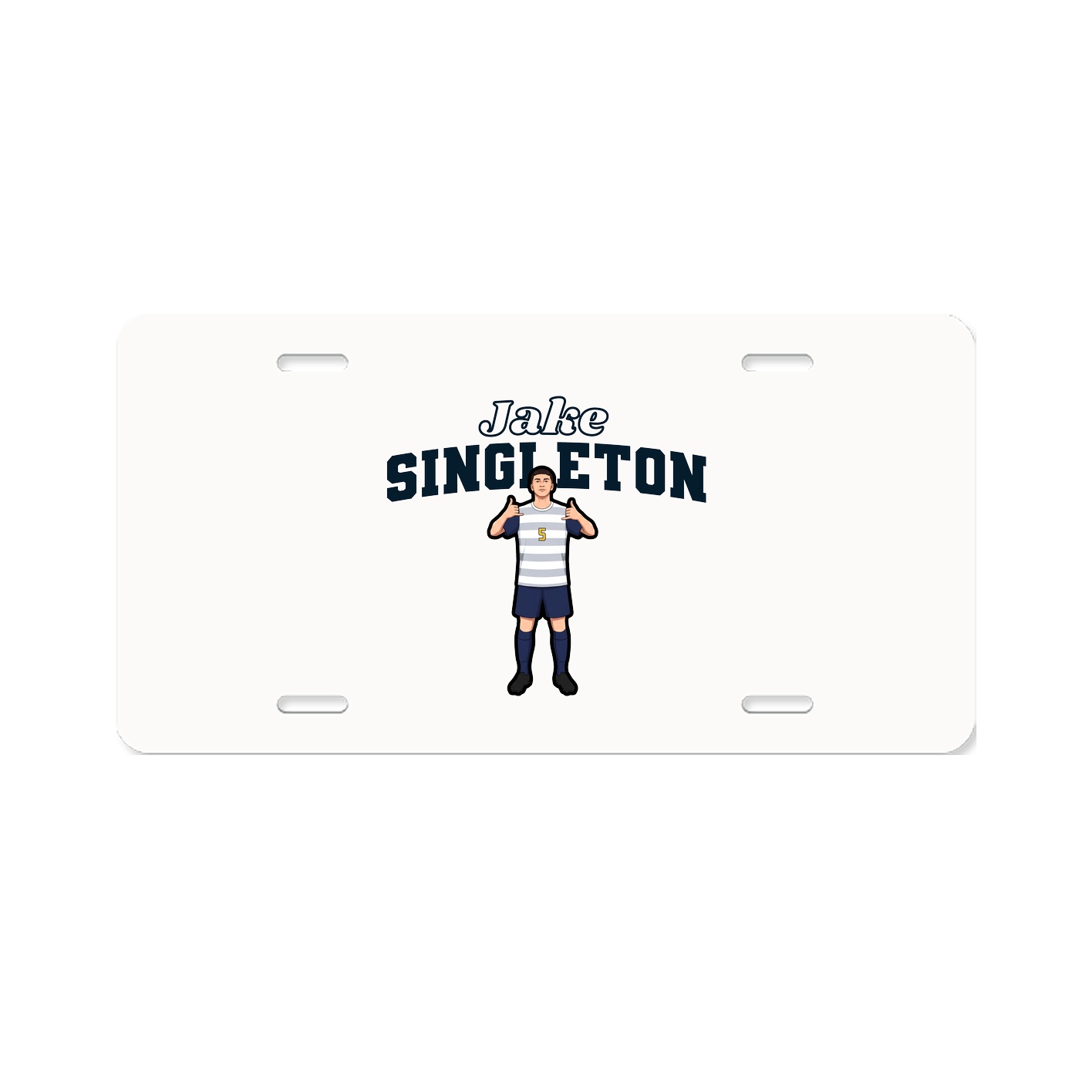 License Plate — Name Arch in Classic