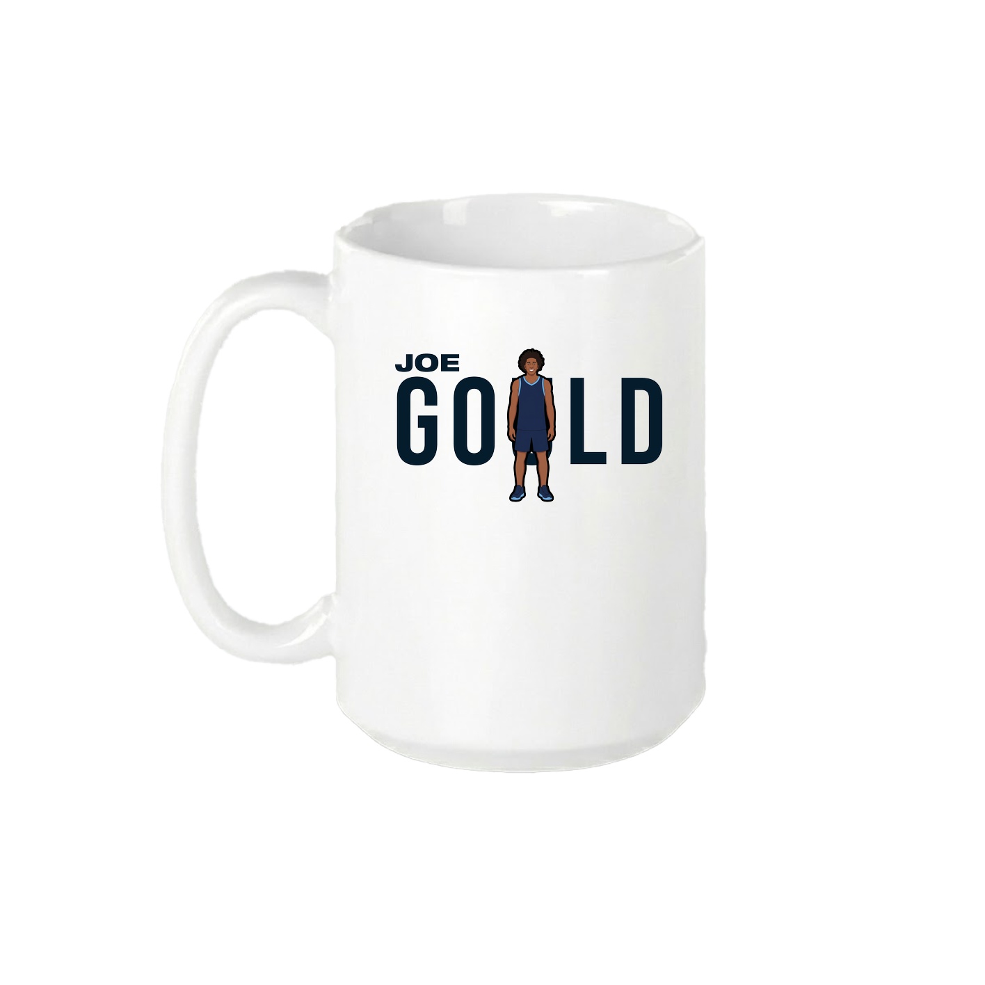 15oz Coffee Mug — Player Name in White