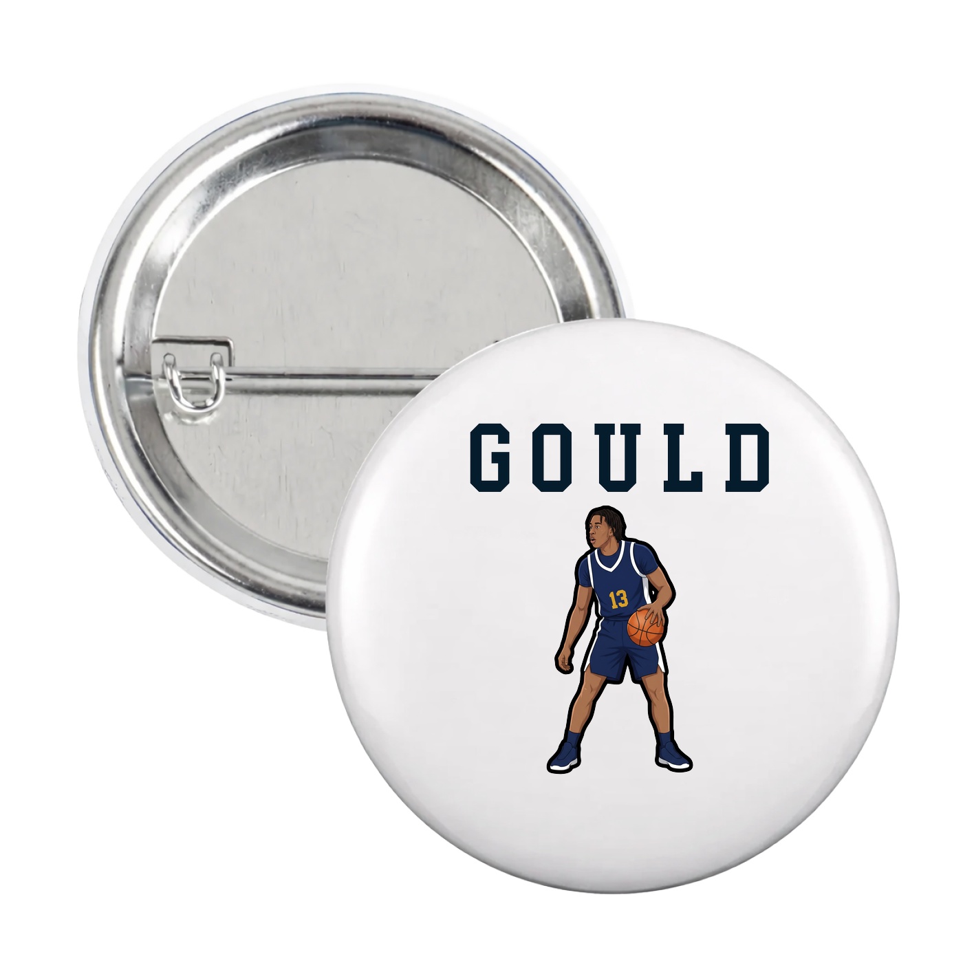 Game Day Button — Shirsey in White