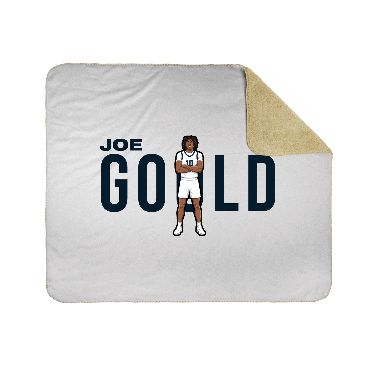 Throw Blanket — Player Name in White