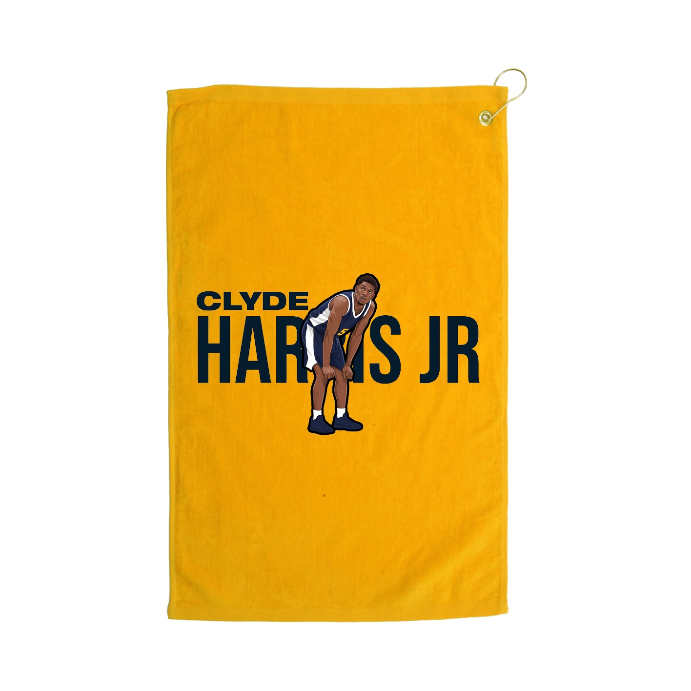 Golf Towel — Player Name in Gold