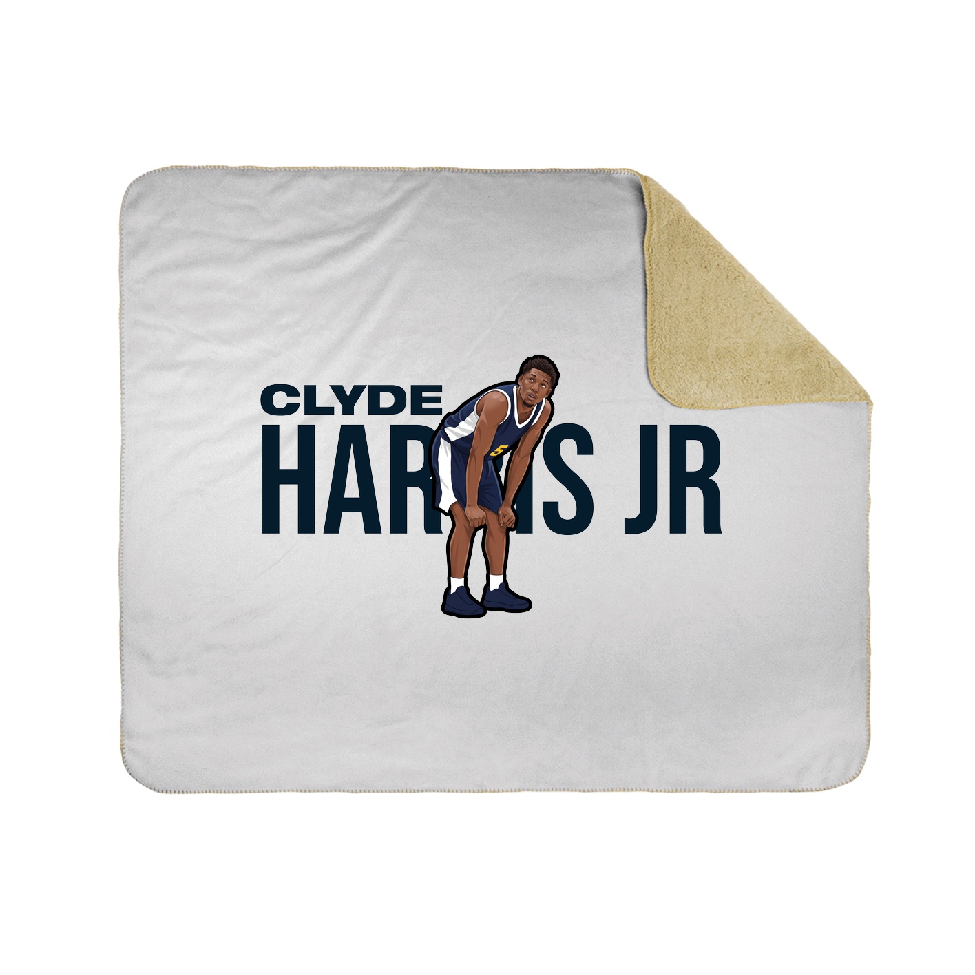 Throw Blanket — Player Name in White