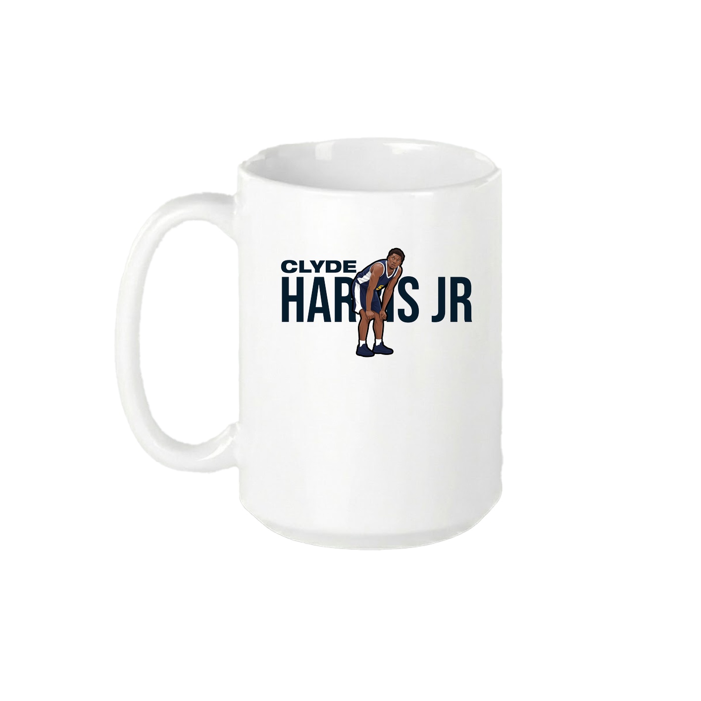15oz Coffee Mug — Player Name in White