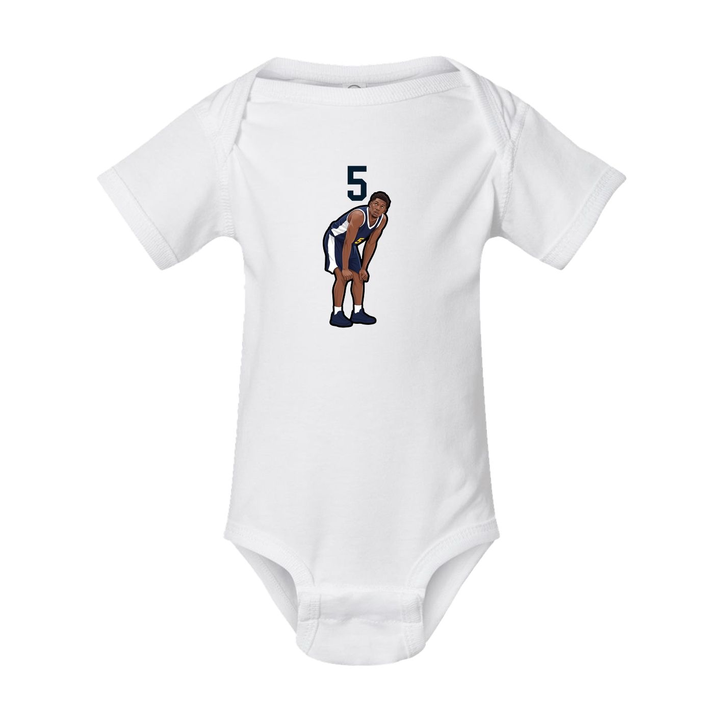 Baby Onesie — Number Top in White
