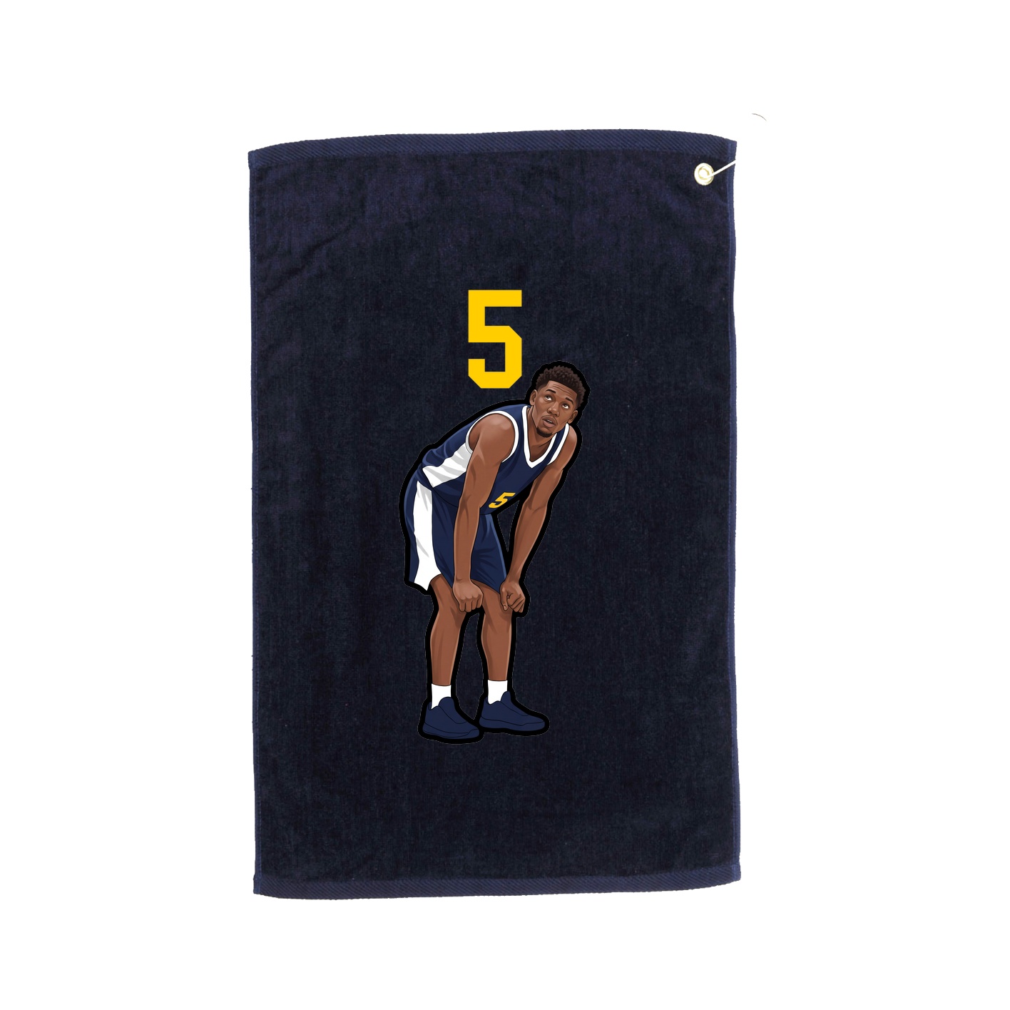 Golf Towel — Number Top in Navy